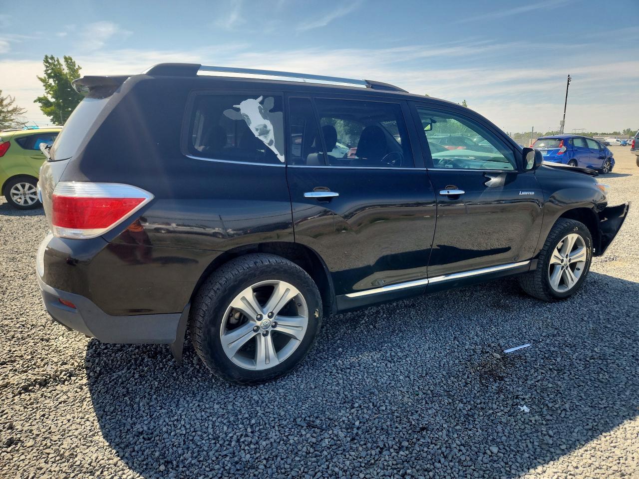 2013 Toyota Highlander Limited Black vin: 5TDDK3EH4DS247357