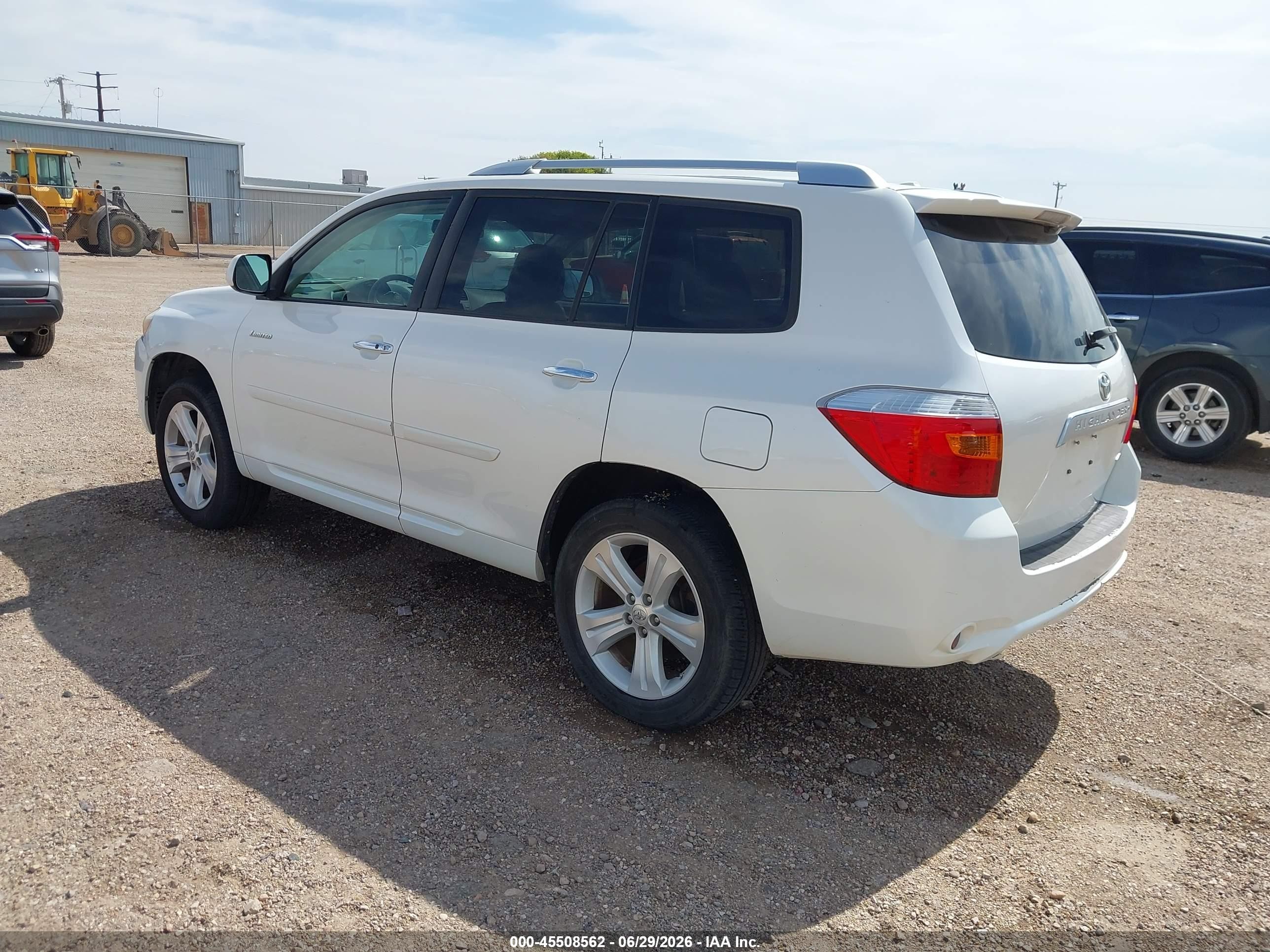 2010 Toyota Highlander Limited V6 White vin: 5TDDK3EH5AS001929