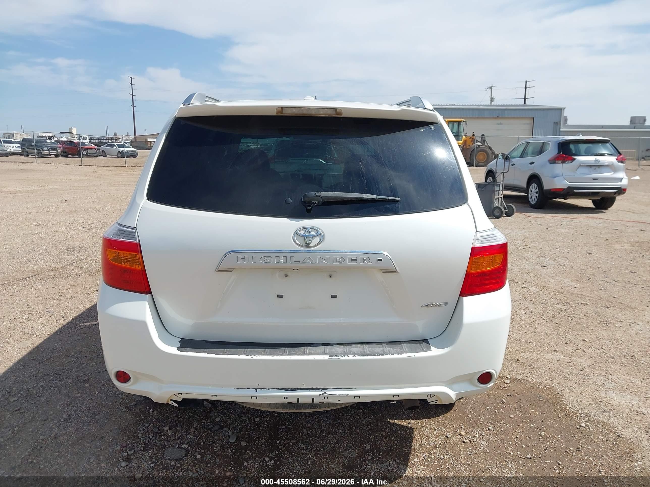 2010 Toyota Highlander Limited V6 White vin: 5TDDK3EH5AS001929