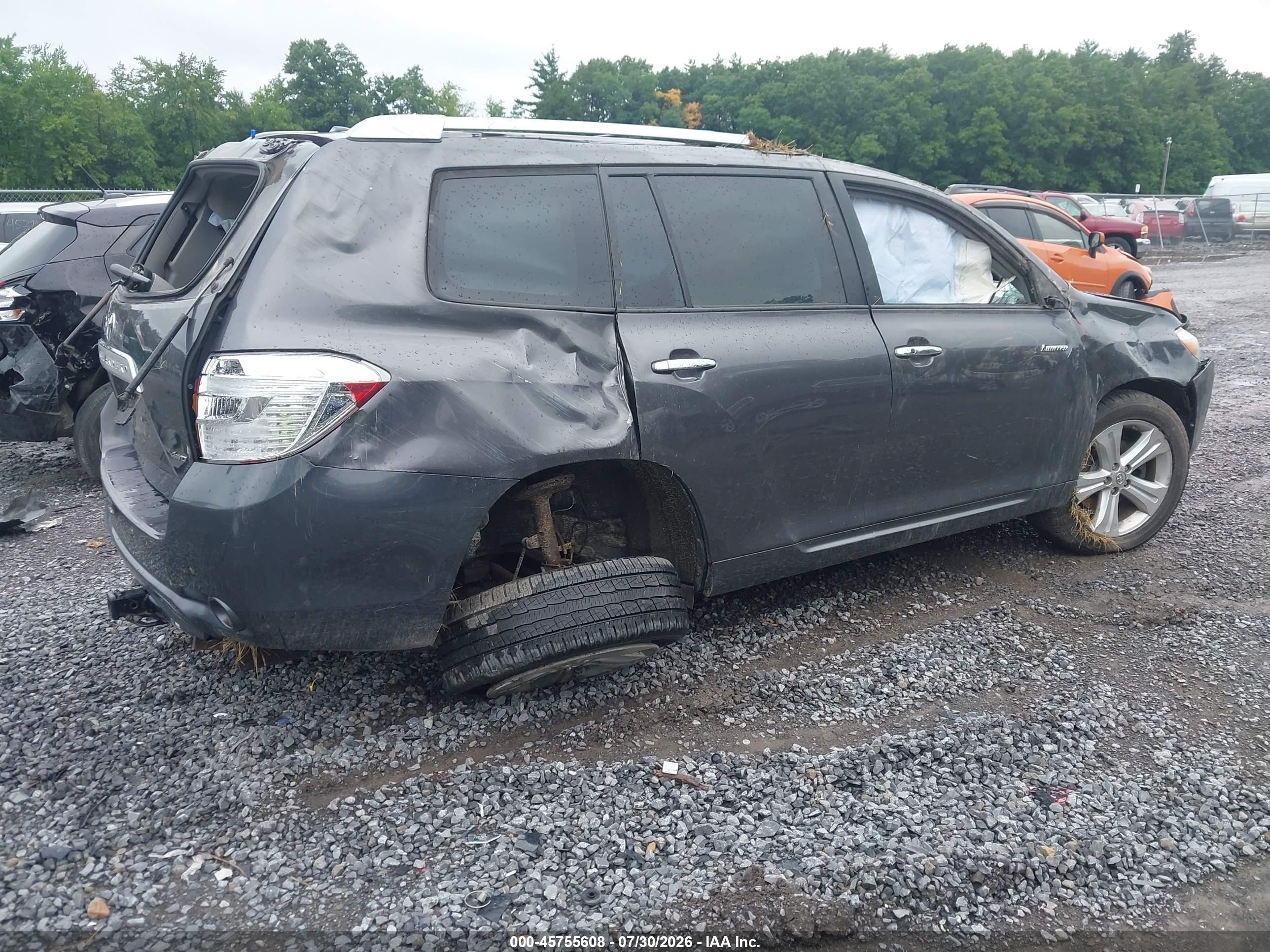2010 Toyota Highlander Limited V6 Gray vin: 5TDDK3EH5AS016494