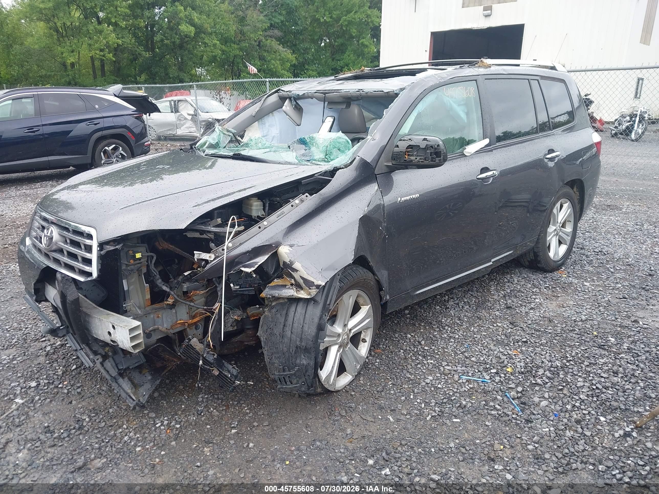 2010 Toyota Highlander Limited V6 Gray vin: 5TDDK3EH5AS016494