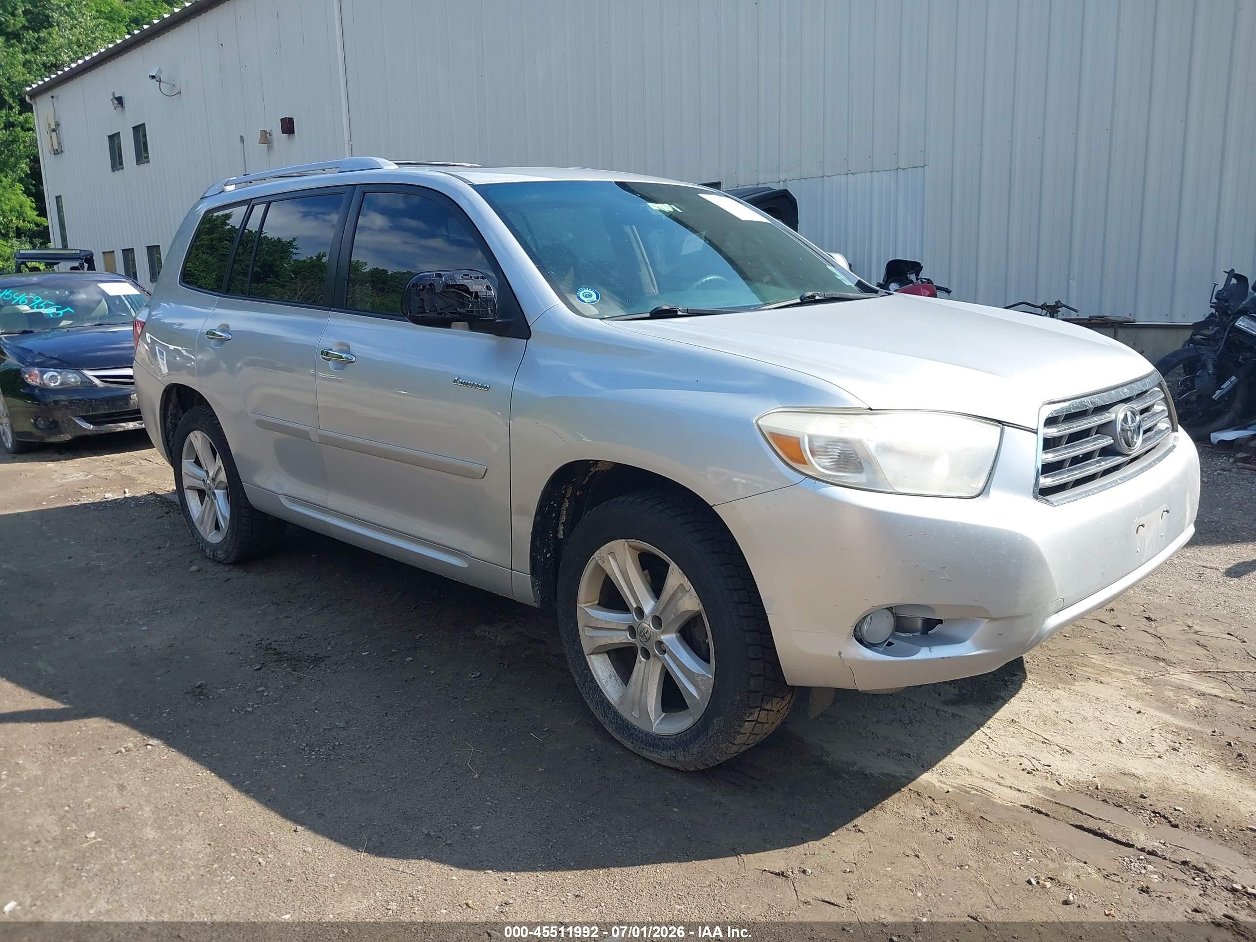 2010 Toyota Highlander Limited V6 Silver vin: 5TDDK3EH5AS019363
