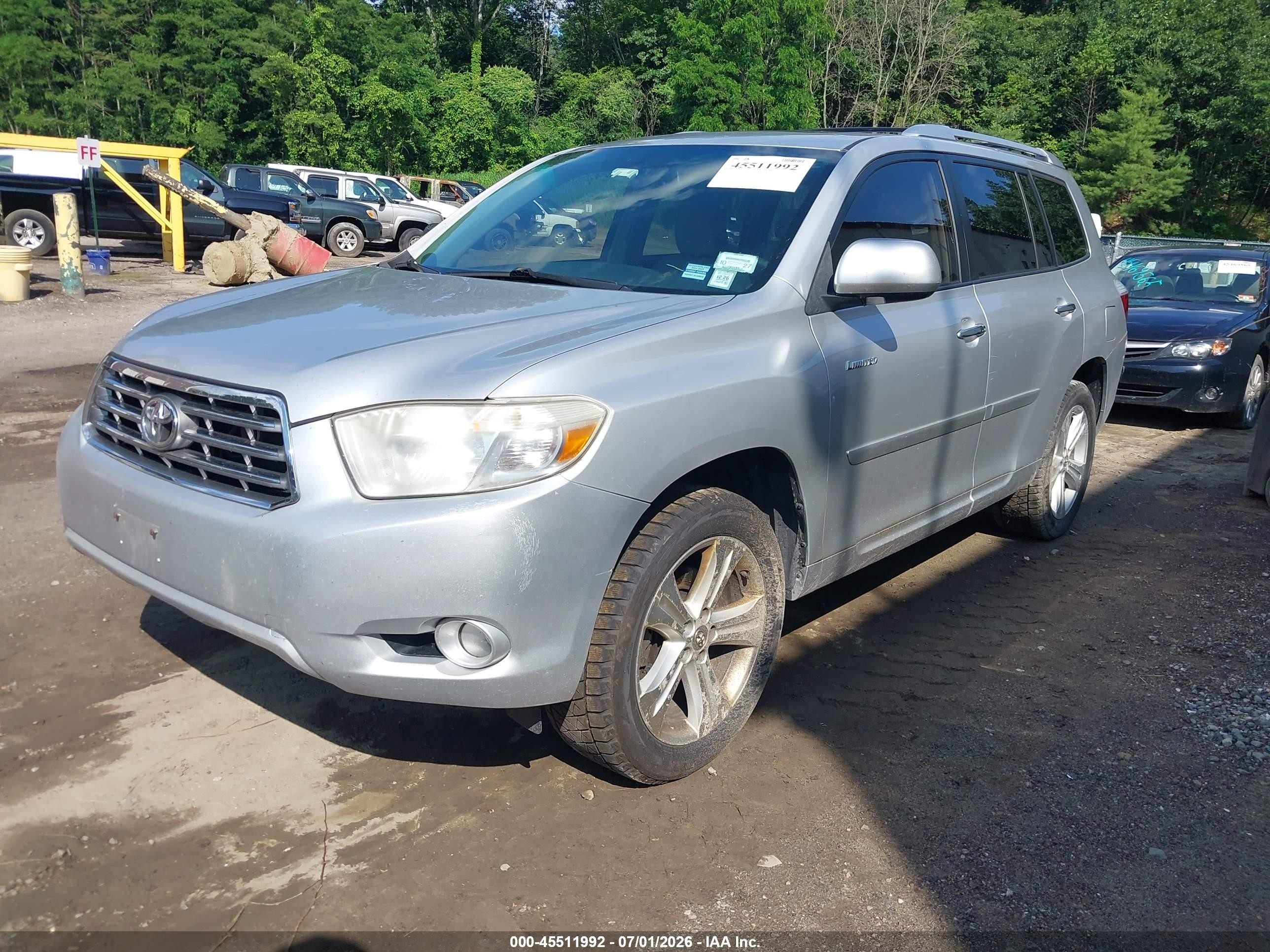 2010 Toyota Highlander Limited V6 Silver vin: 5TDDK3EH5AS019363