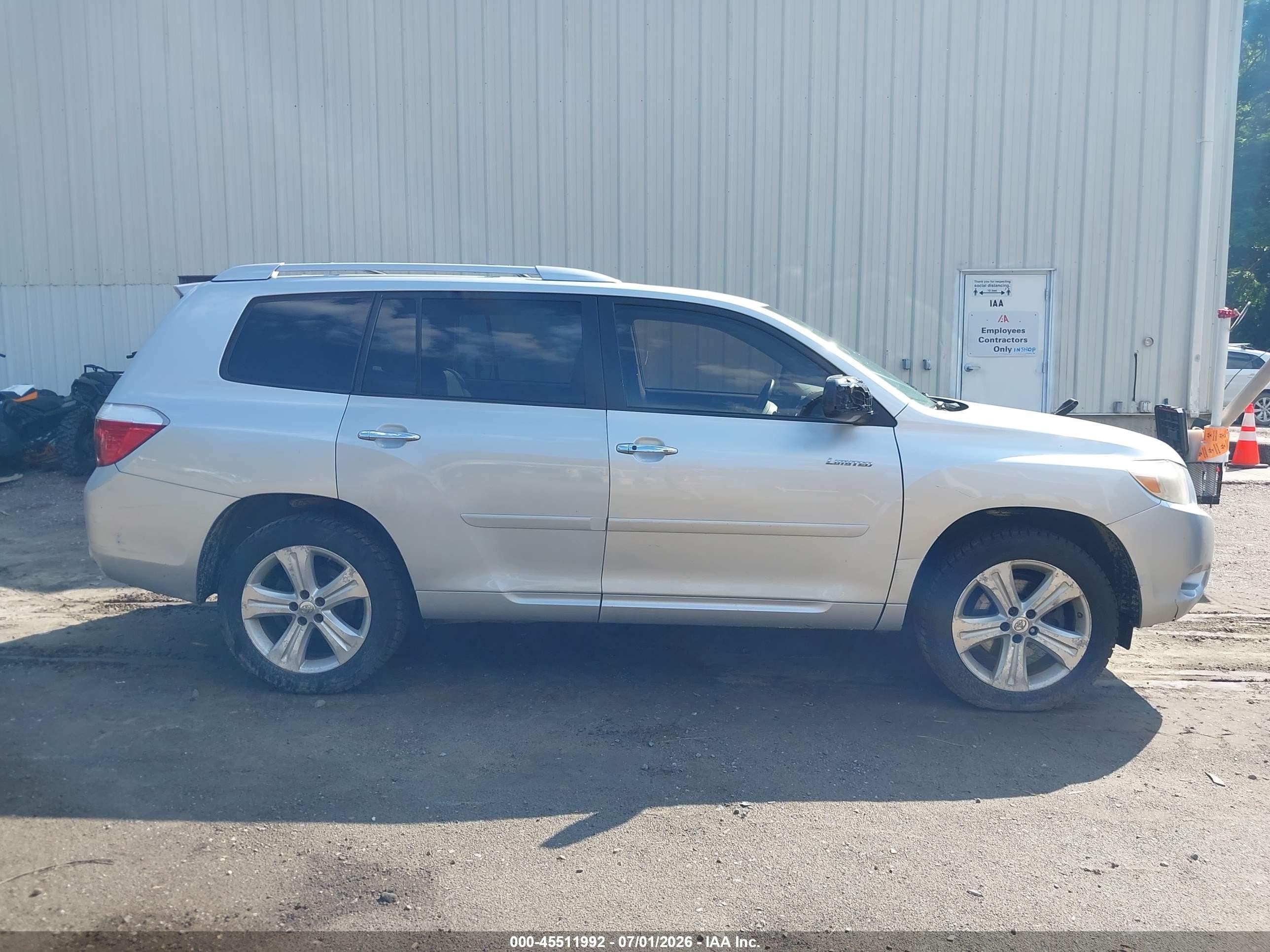2010 Toyota Highlander Limited V6 Silver vin: 5TDDK3EH5AS019363