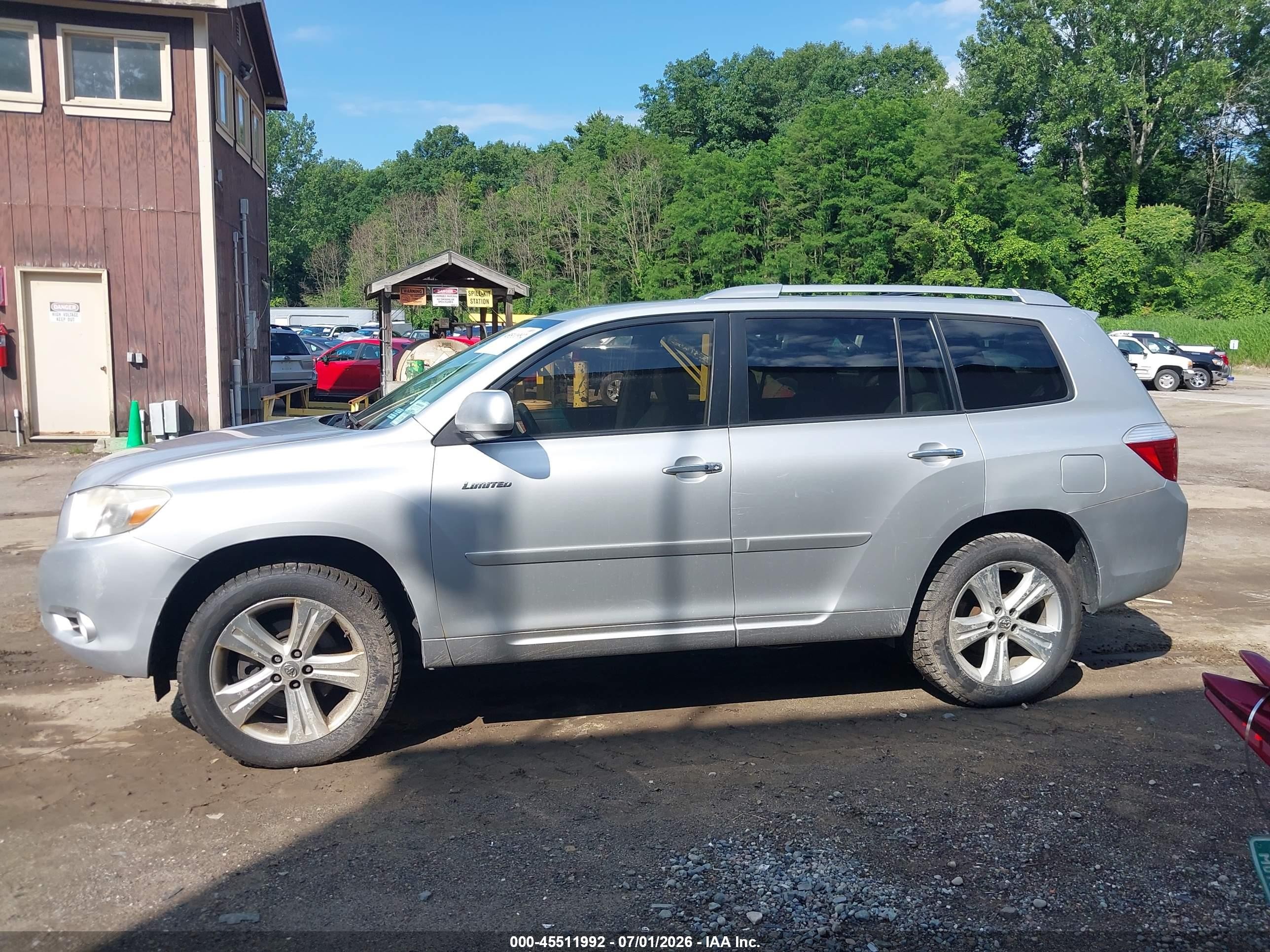 2010 Toyota Highlander Limited V6 Silver vin: 5TDDK3EH5AS019363