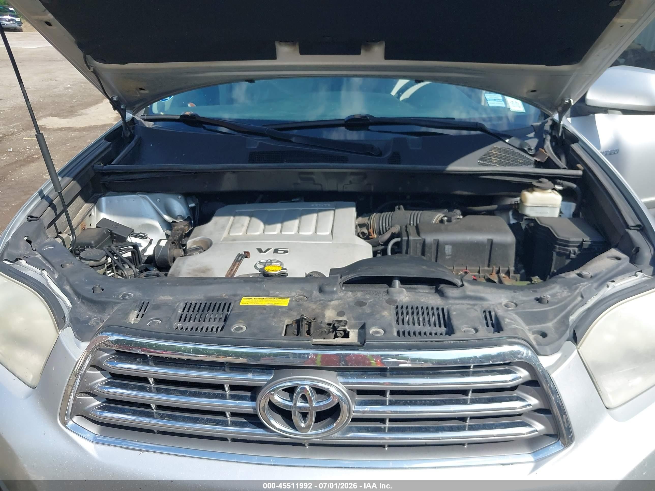 2010 Toyota Highlander Limited V6 Silver vin: 5TDDK3EH5AS019363