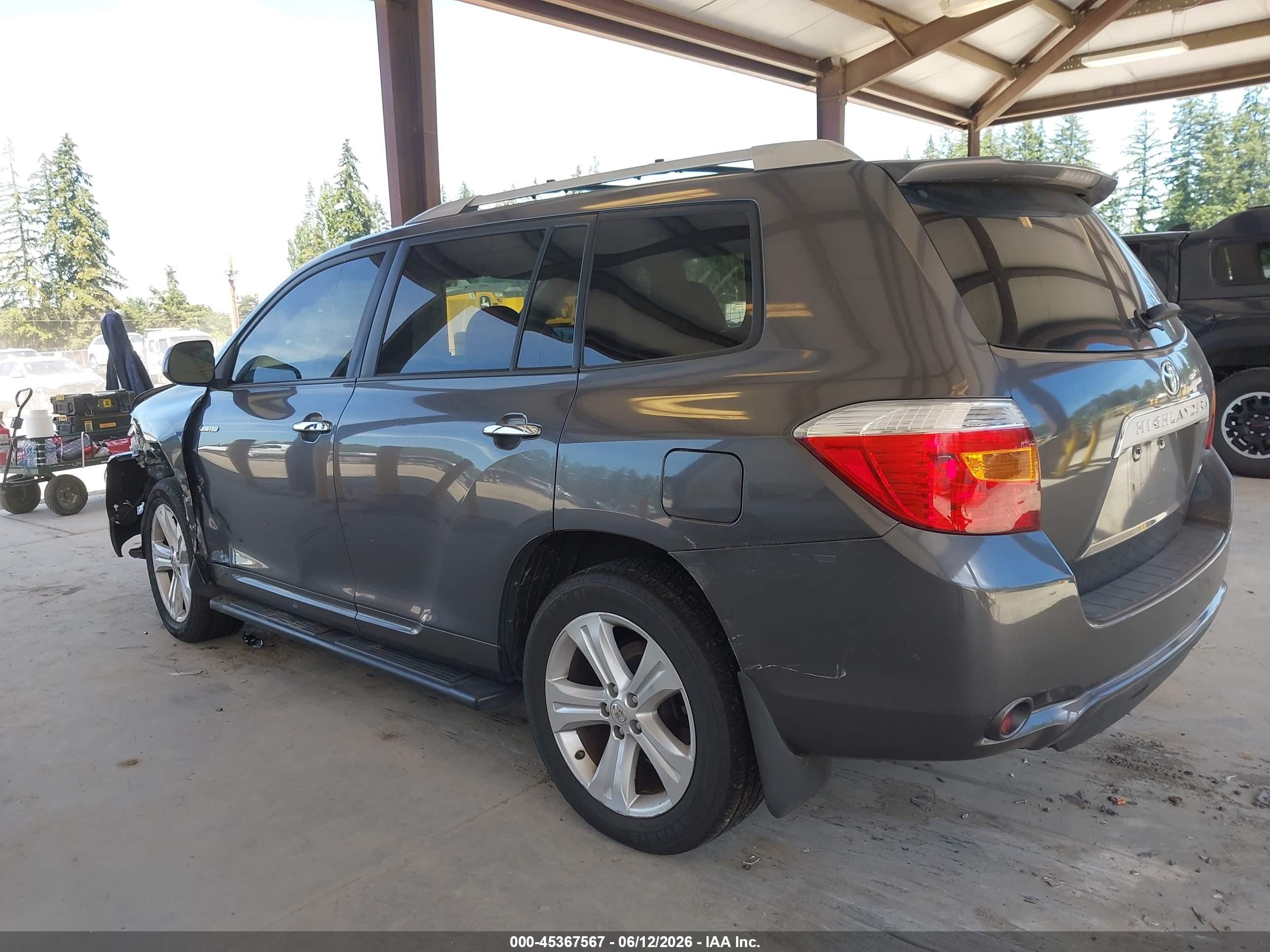 2010 Toyota Highlander Limited V6 Gray vin: 5TDDK3EH5AS024904