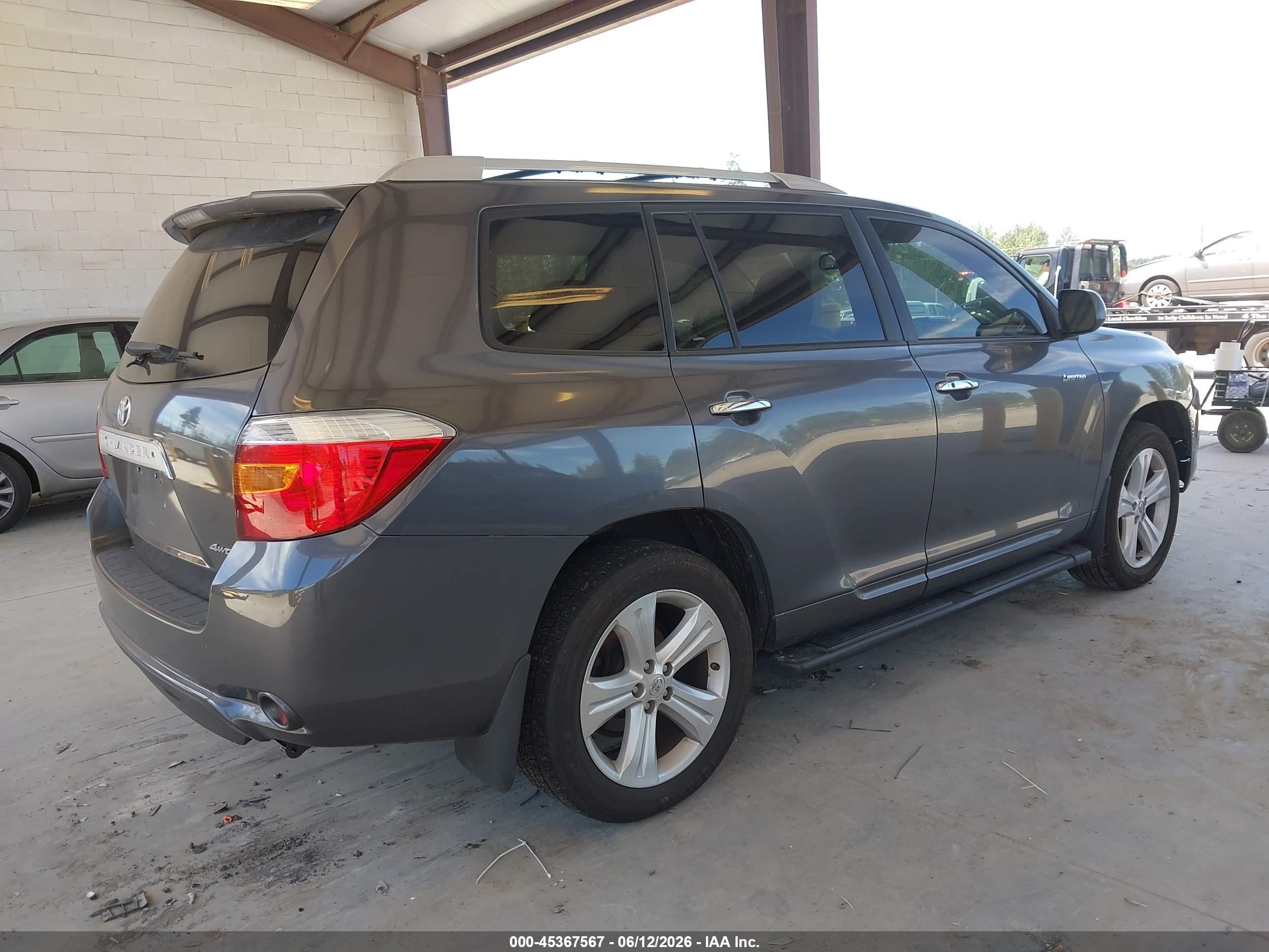 2010 Toyota Highlander Limited V6 Gray vin: 5TDDK3EH5AS024904