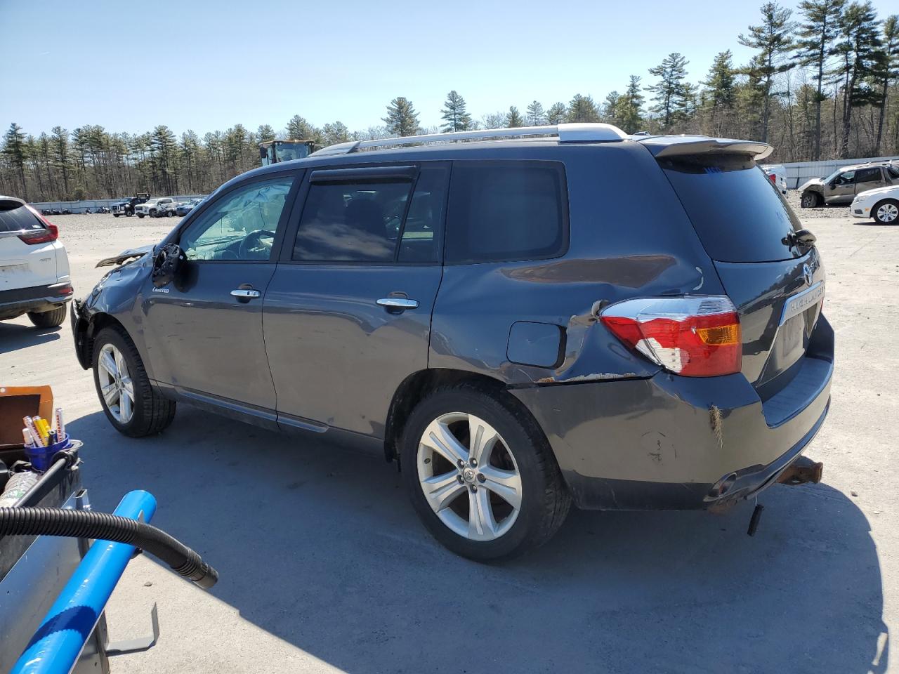 2010 Toyota Highlander Limited Серый vin: 5TDDK3EH5AS027303