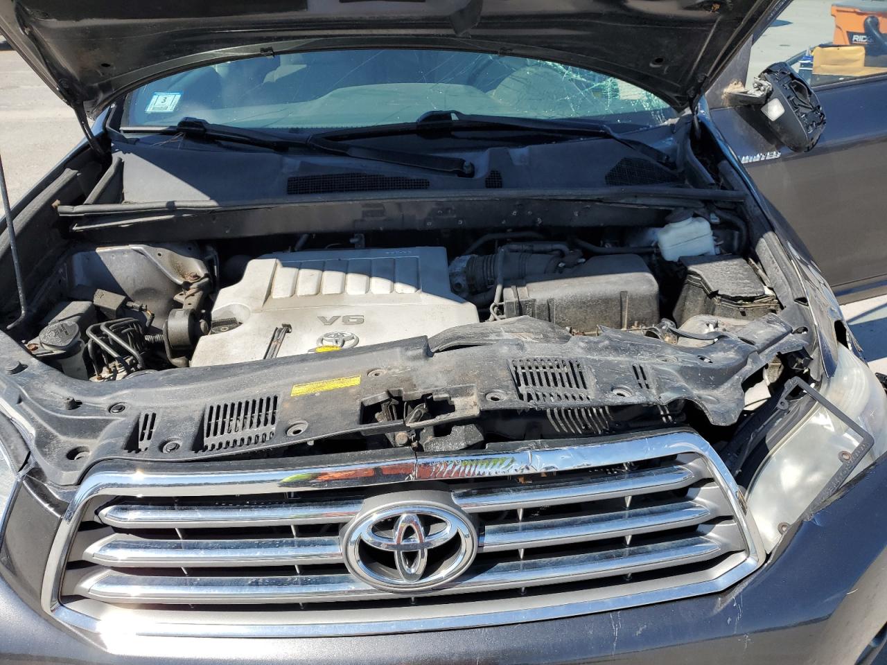 2010 Toyota Highlander Limited Серый vin: 5TDDK3EH5AS027303