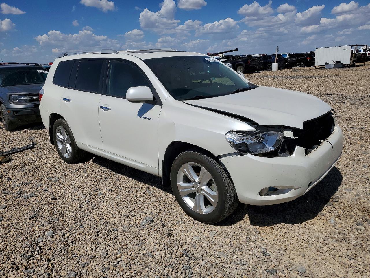 2010 Toyota Highlander Limited White vin: 5TDDK3EH5AS032064