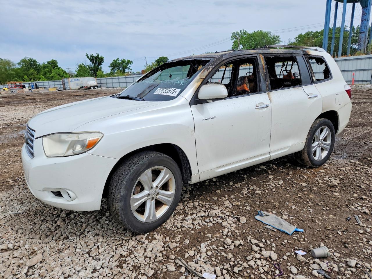 2010 Toyota Highlander Limited White vin: 5TDDK3EH5AS038009