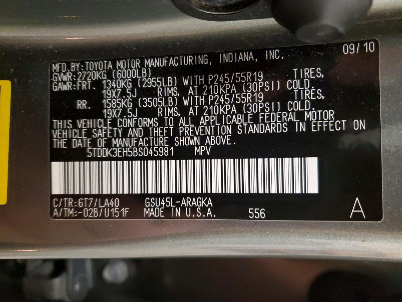 2011 Toyota Highlander Limited Gray vin: 5TDDK3EH5BS045981