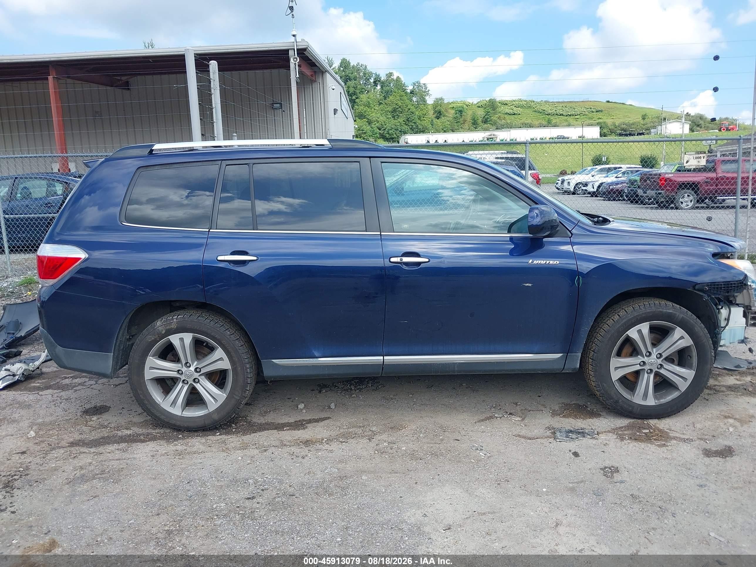2011 Toyota Highlander Limited V6 Синий vin: 5TDDK3EH5BS055913
