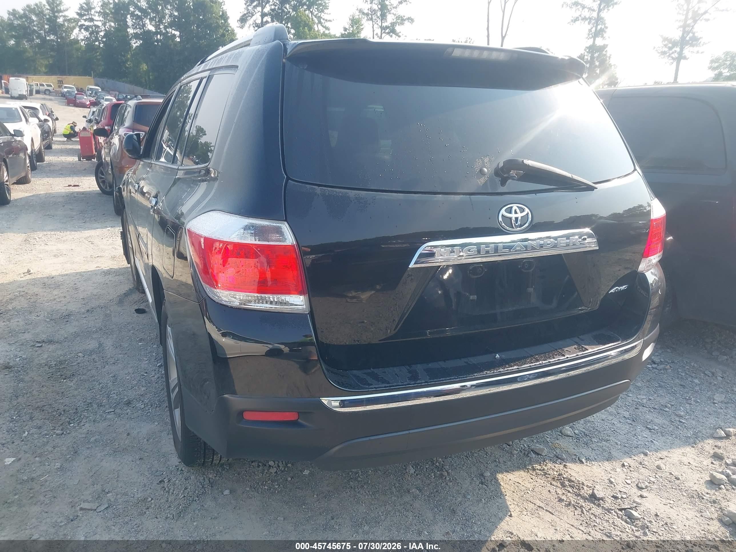 2011 Toyota Highlander Limited V6 Black vin: 5TDDK3EH5BS064515