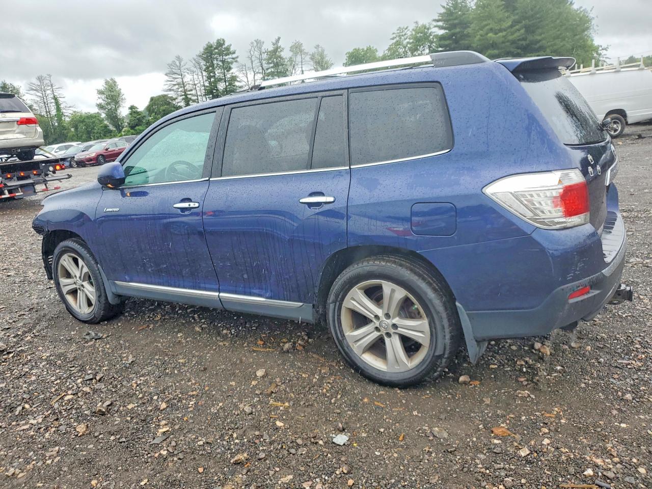 2011 Toyota Highlander Limited Blue vin: 5TDDK3EH5BS074011