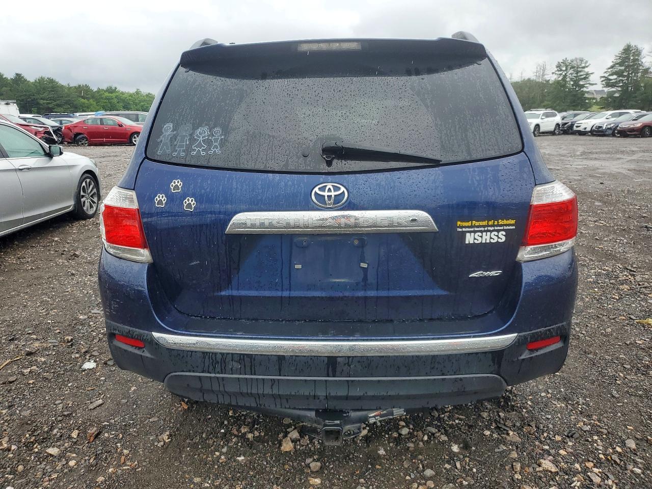 2011 Toyota Highlander Limited Blue vin: 5TDDK3EH5BS074011