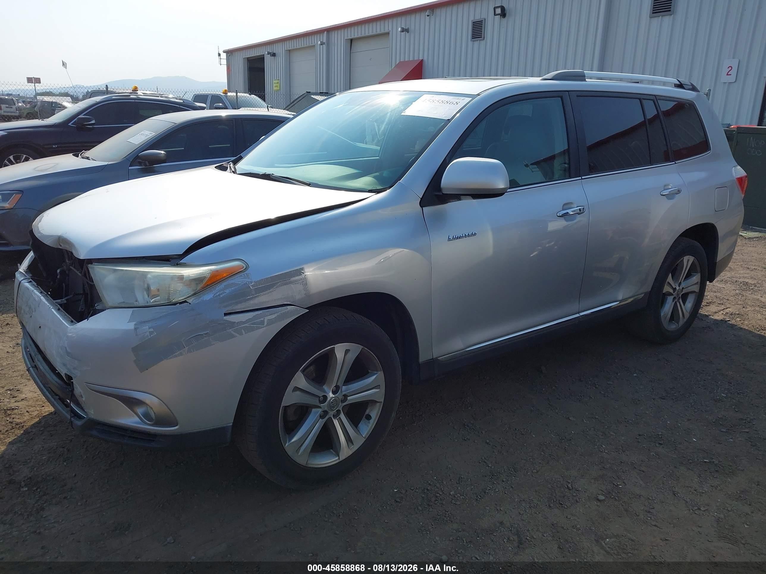 2011 Toyota Highlander Limited V6 Серебряный vin: 5TDDK3EH5BS076390