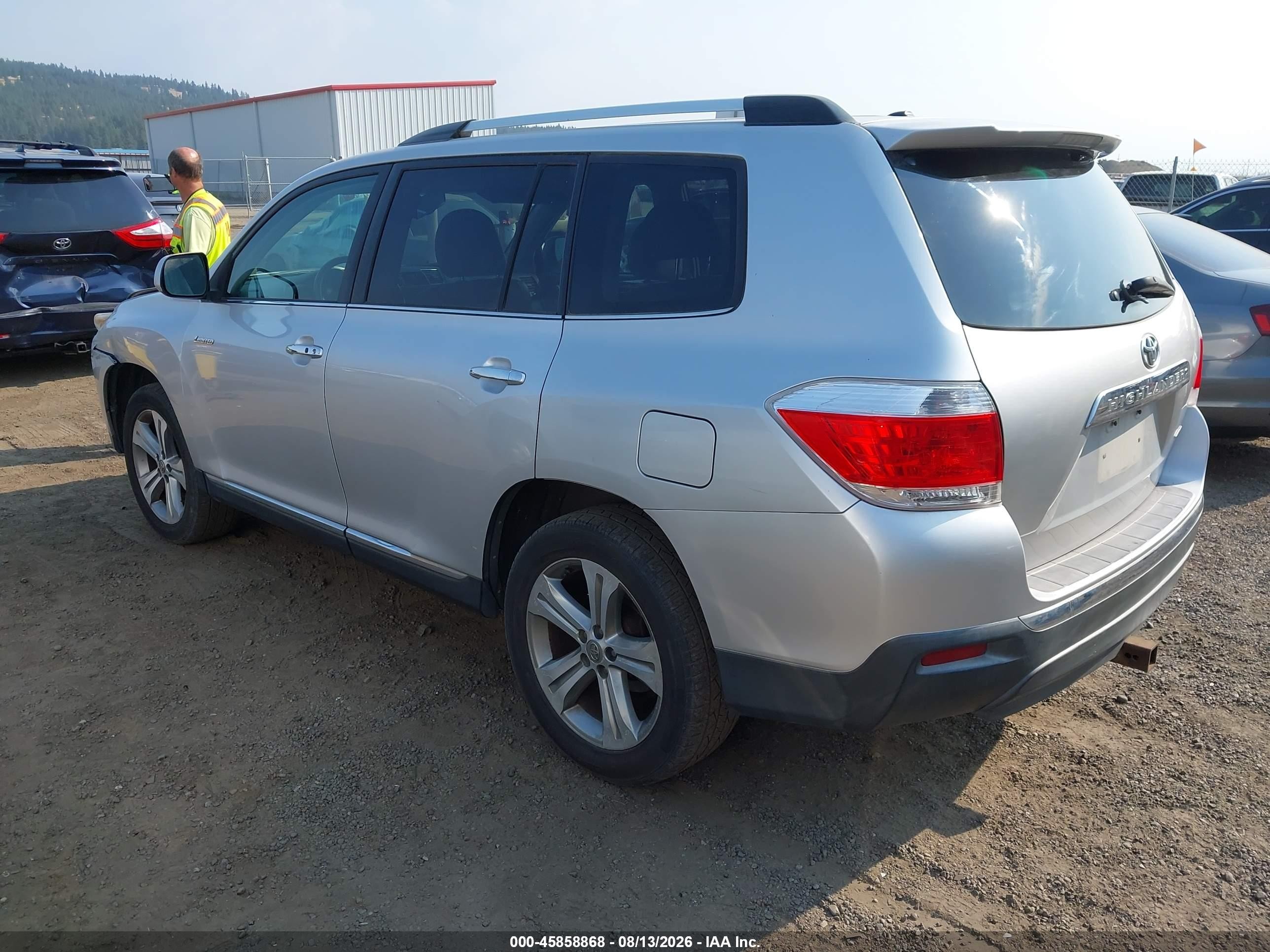 2011 Toyota Highlander Limited V6 Серебряный vin: 5TDDK3EH5BS076390