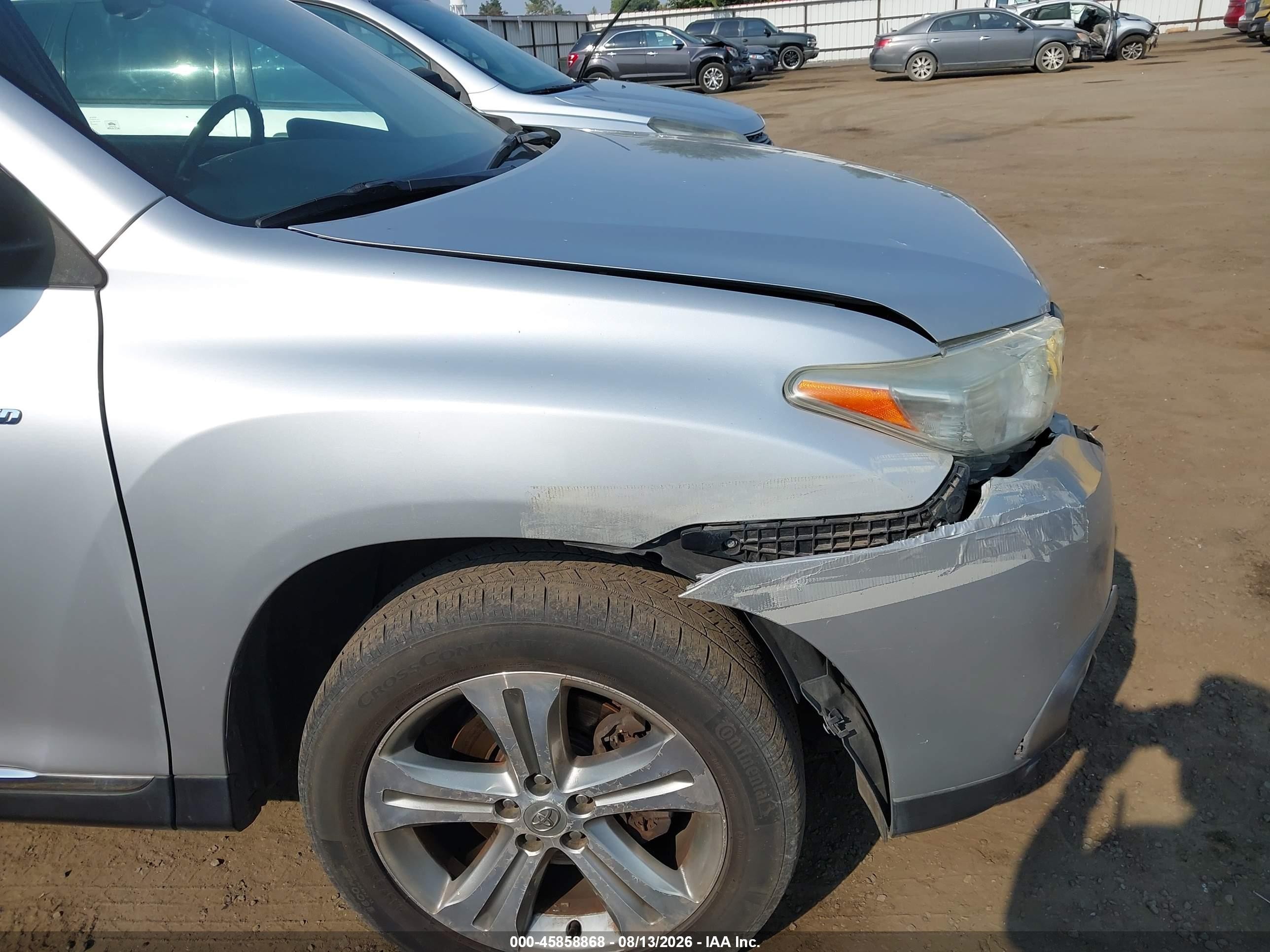 2011 Toyota Highlander Limited V6 Серебряный vin: 5TDDK3EH5BS076390