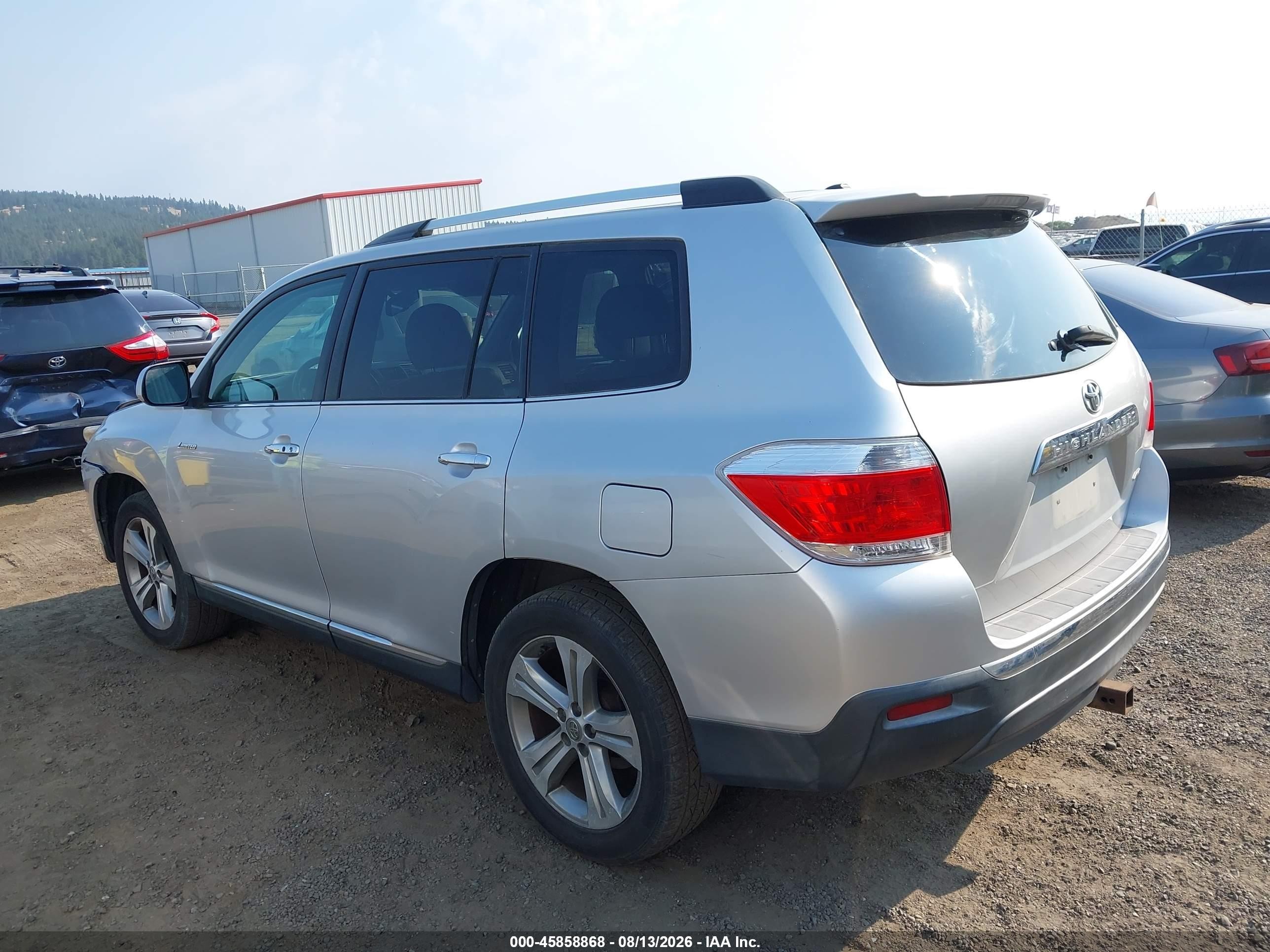 2011 Toyota Highlander Limited V6 Серебряный vin: 5TDDK3EH5BS076390