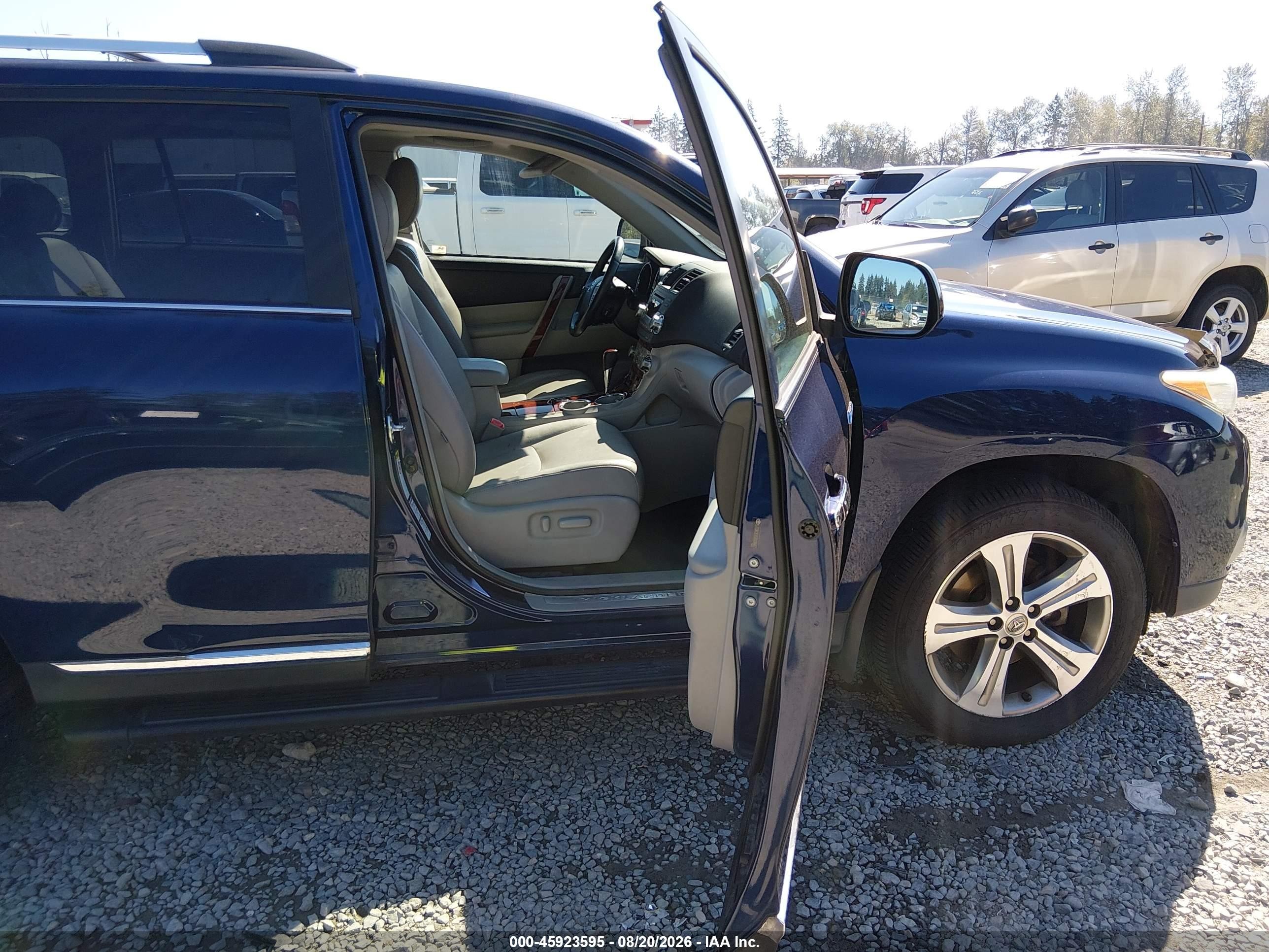 2011 Toyota Highlander Limited V6 Blue vin: 5TDDK3EH5BS086675