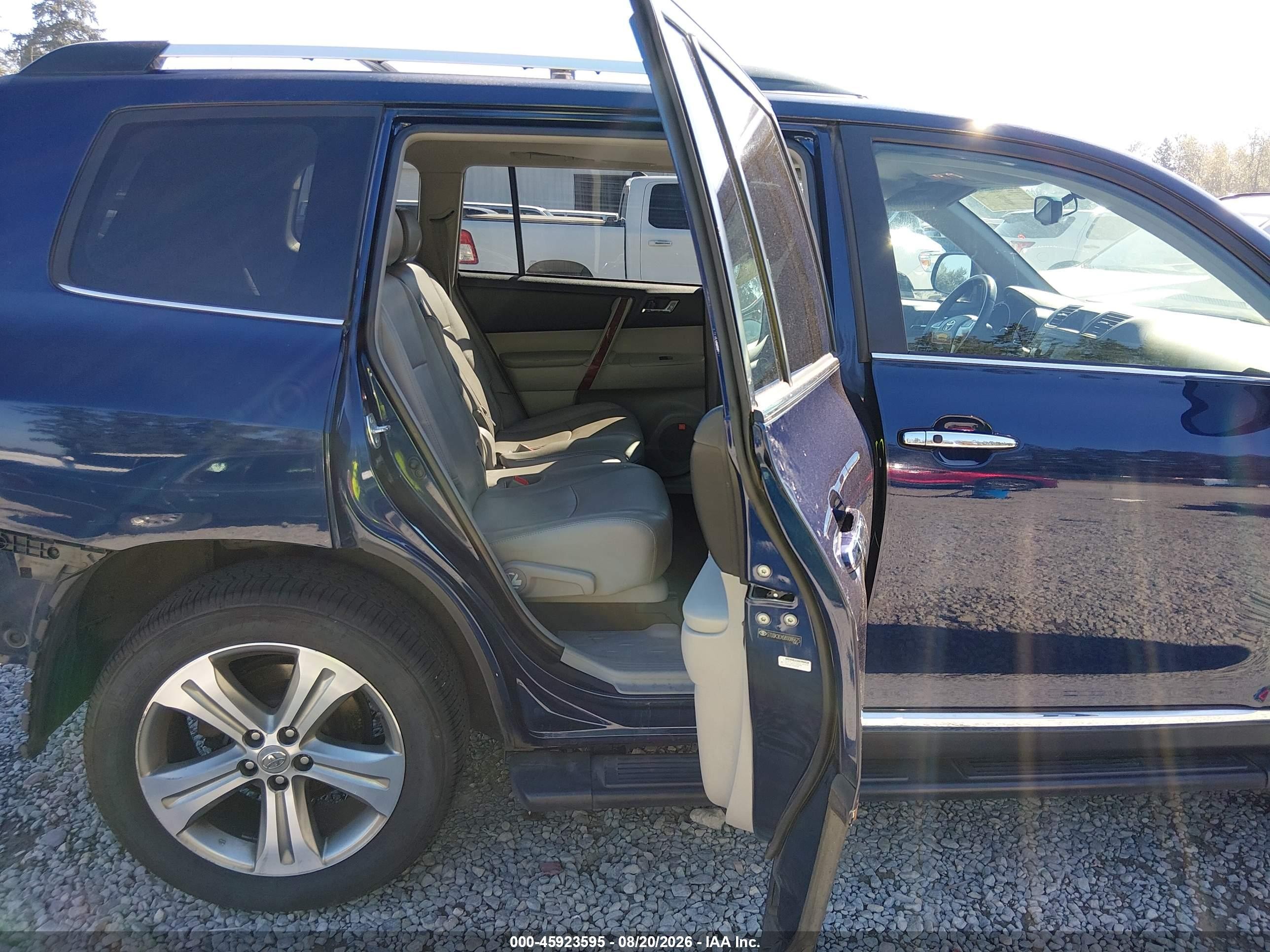 2011 Toyota Highlander Limited V6 Blue vin: 5TDDK3EH5BS086675