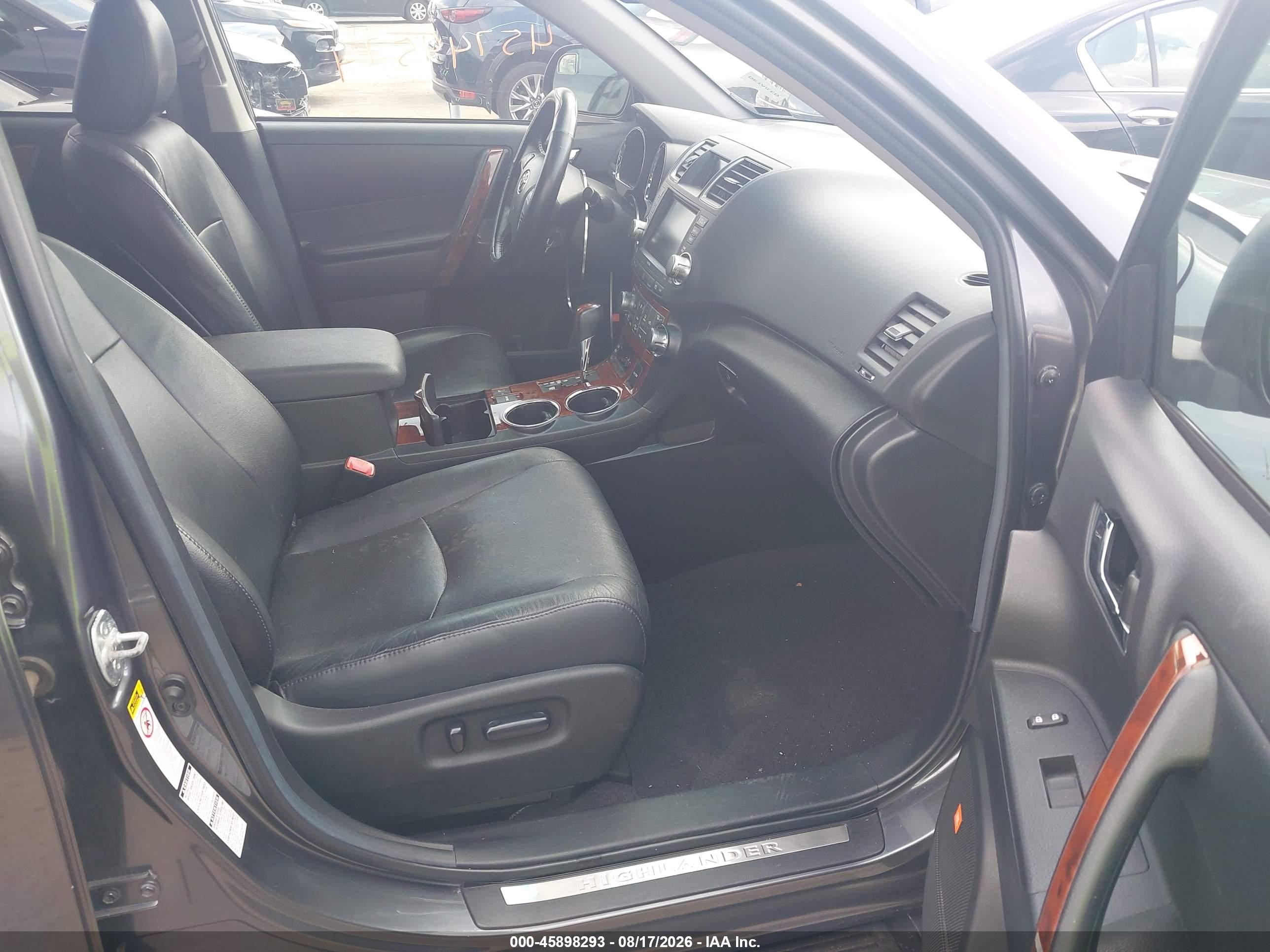 2012 Toyota Highlander Limited V6 Серый vin: 5TDDK3EH5CS093532