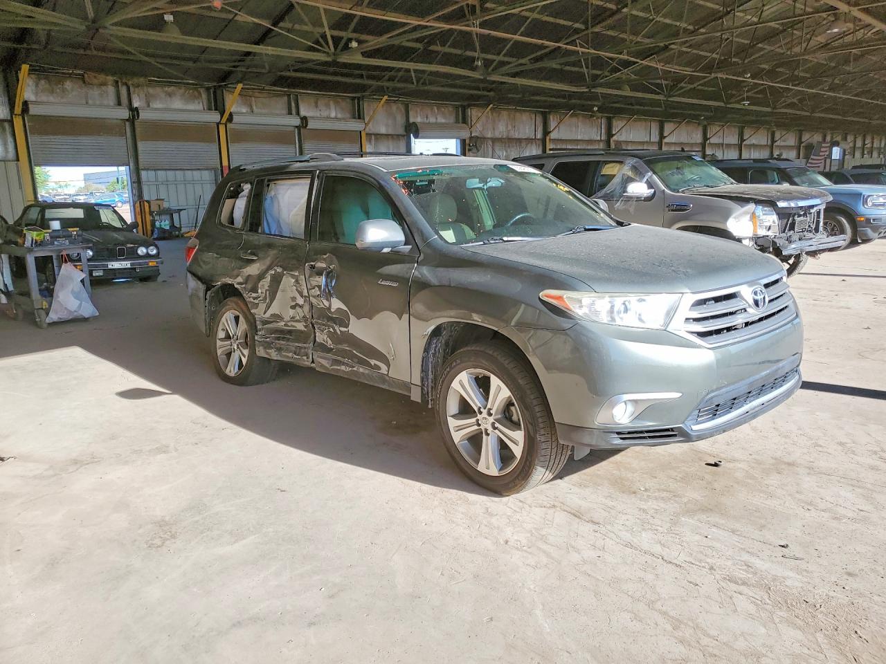 2012 Toyota Highlander Limited Green vin: 5TDDK3EH5CS131986