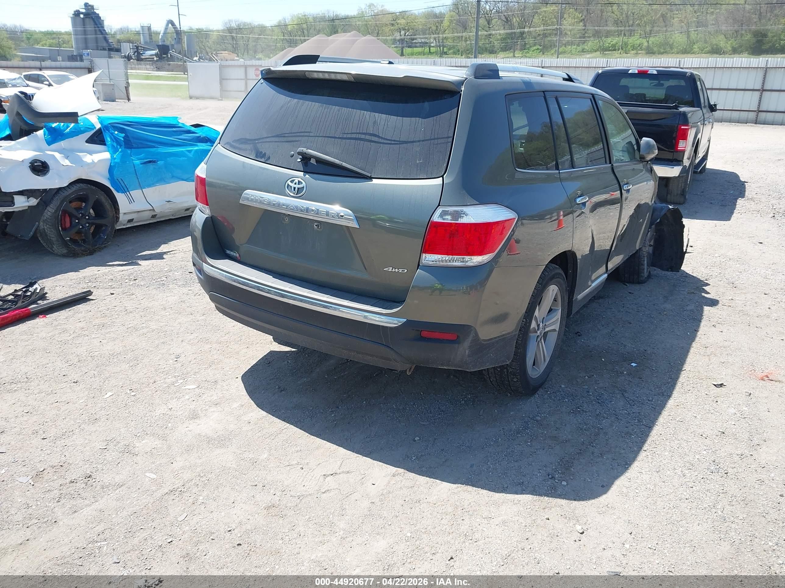 2012 Toyota Highlander Limited V6 Gray vin: 5TDDK3EH5CS141983