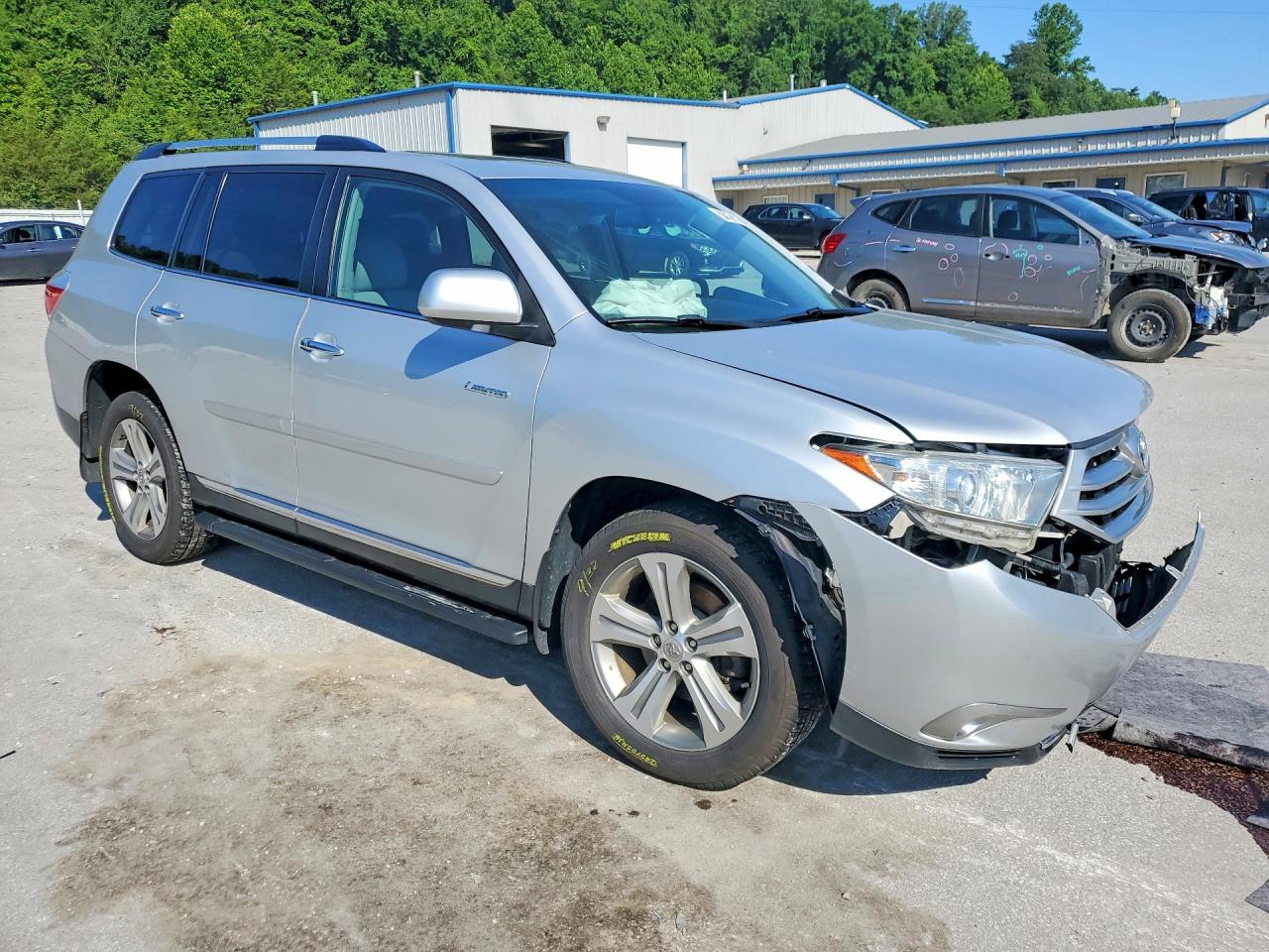 2012 Toyota Highlander Limited Серебряный vin: 5TDDK3EH5CS169766