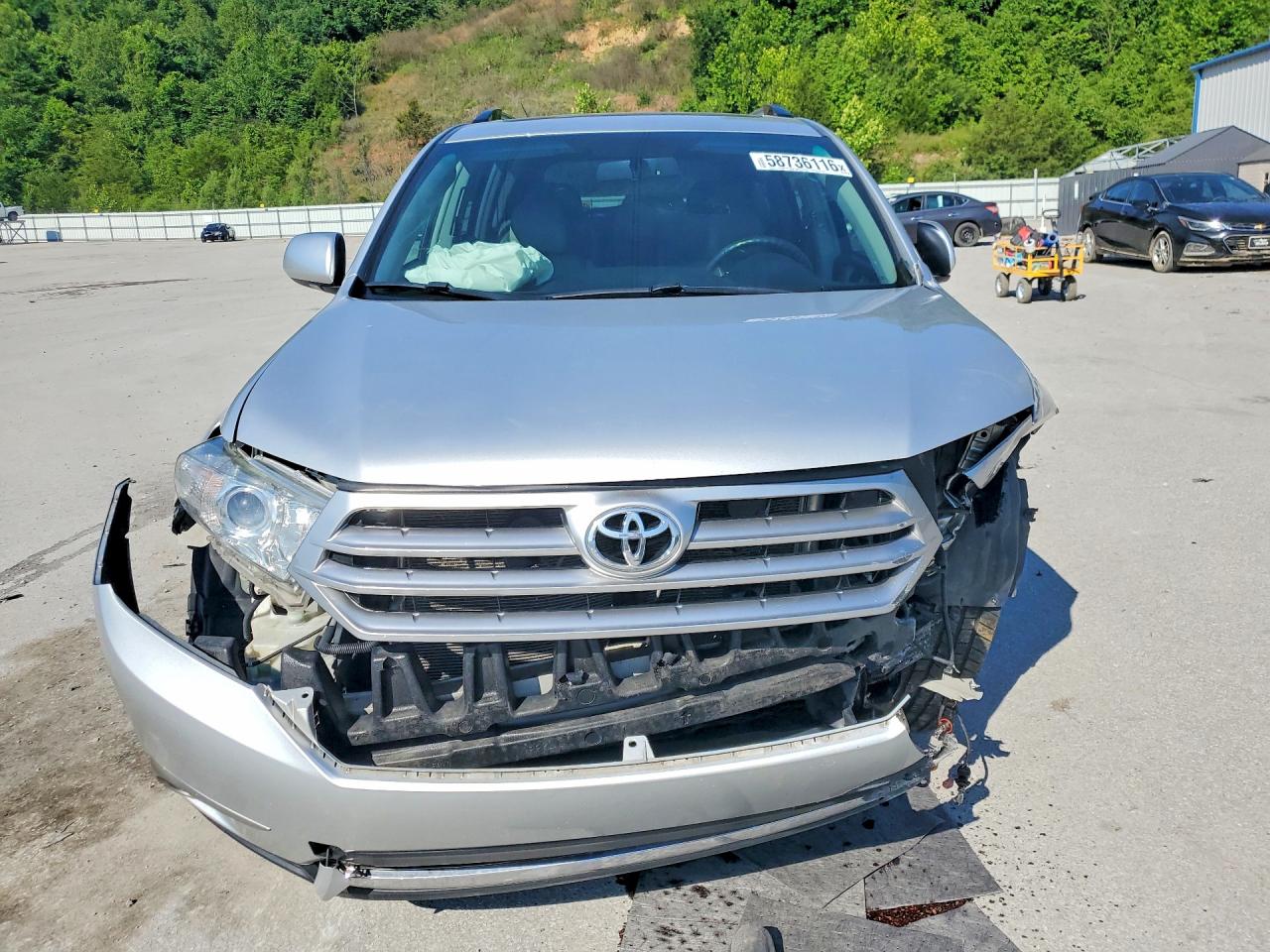 2012 Toyota Highlander Limited Серебряный vin: 5TDDK3EH5CS169766