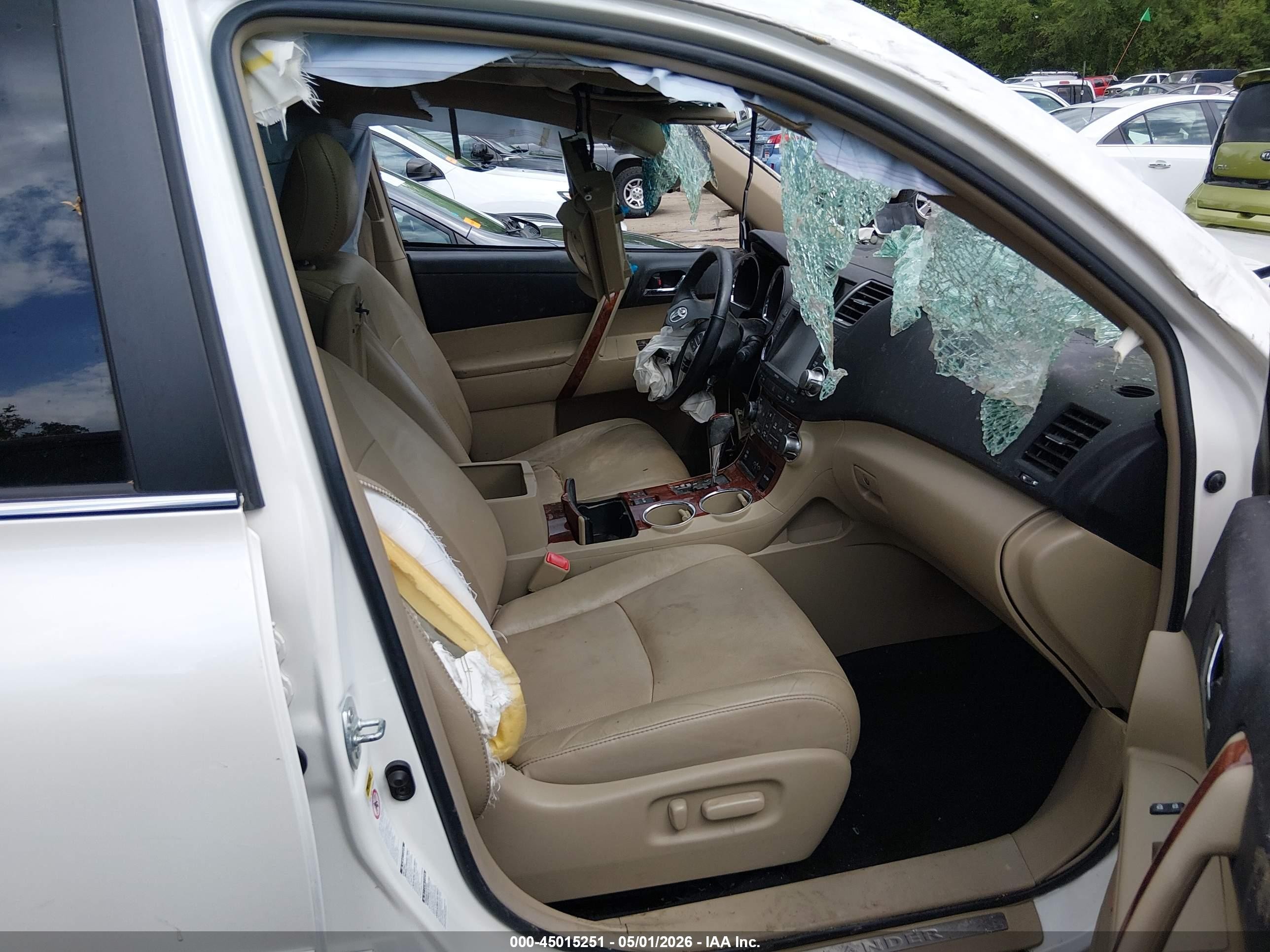 2012 Toyota Highlander Limited V6 Белый vin: 5TDDK3EH5CS169895