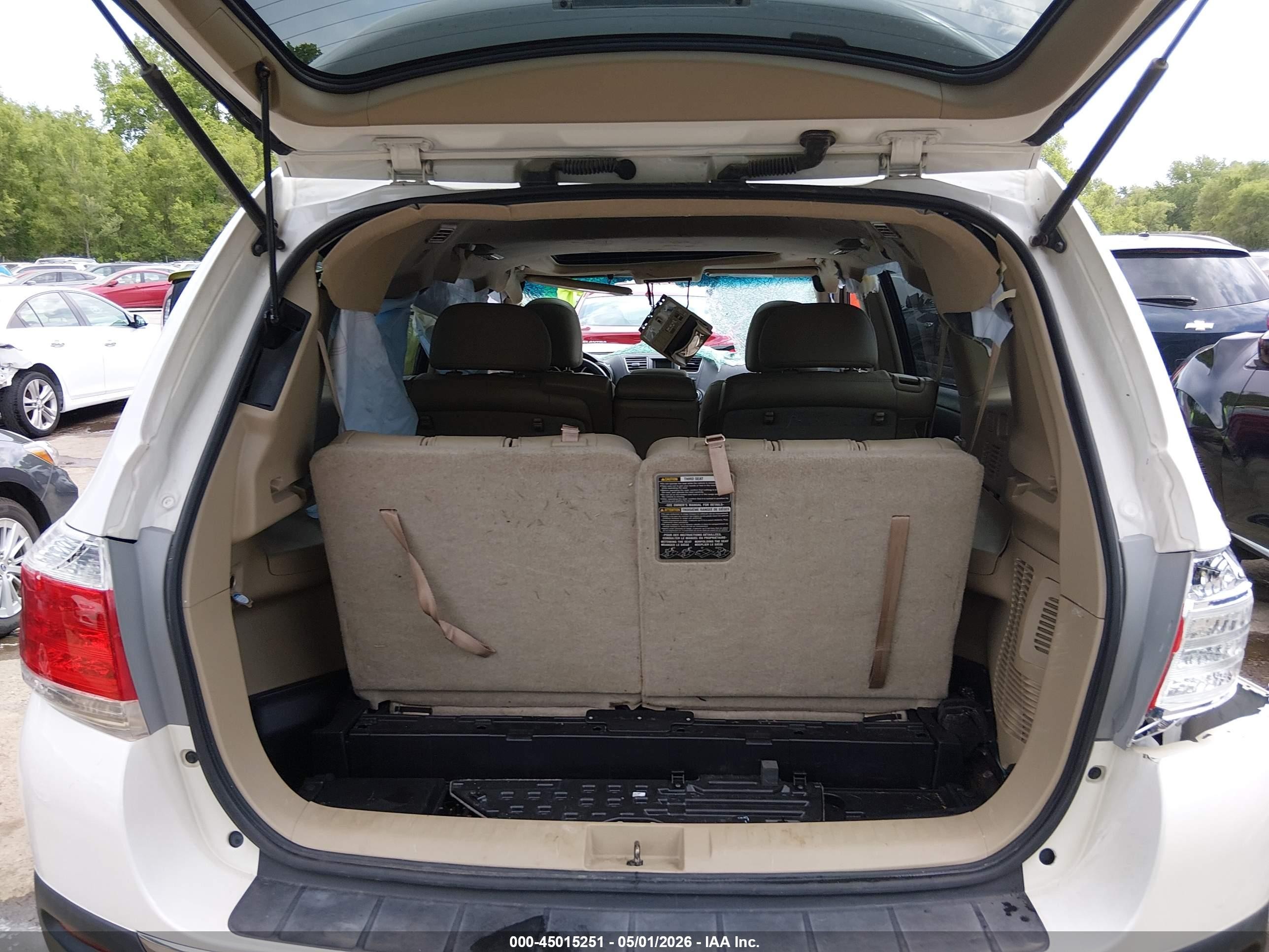 2012 Toyota Highlander Limited V6 Белый vin: 5TDDK3EH5CS169895
