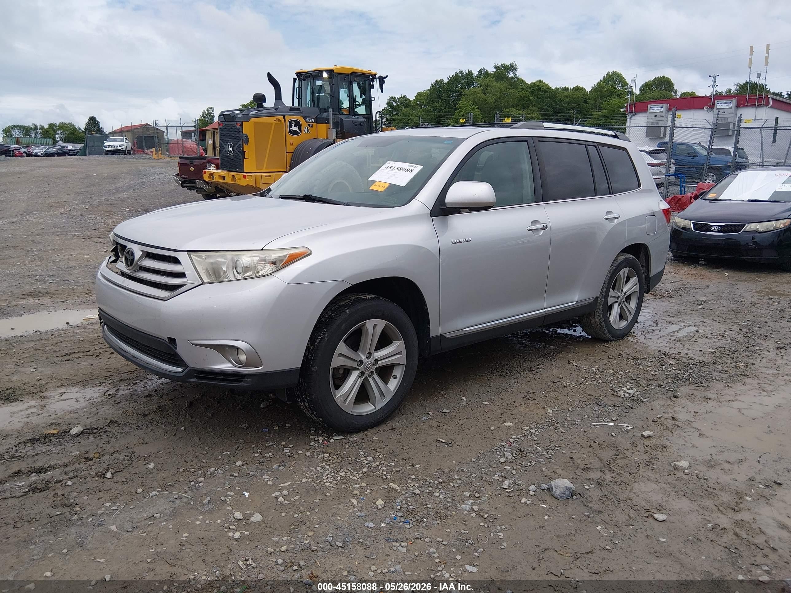 2012 Toyota Highlander Limited V6 Silver vin: 5TDDK3EH5CS170478