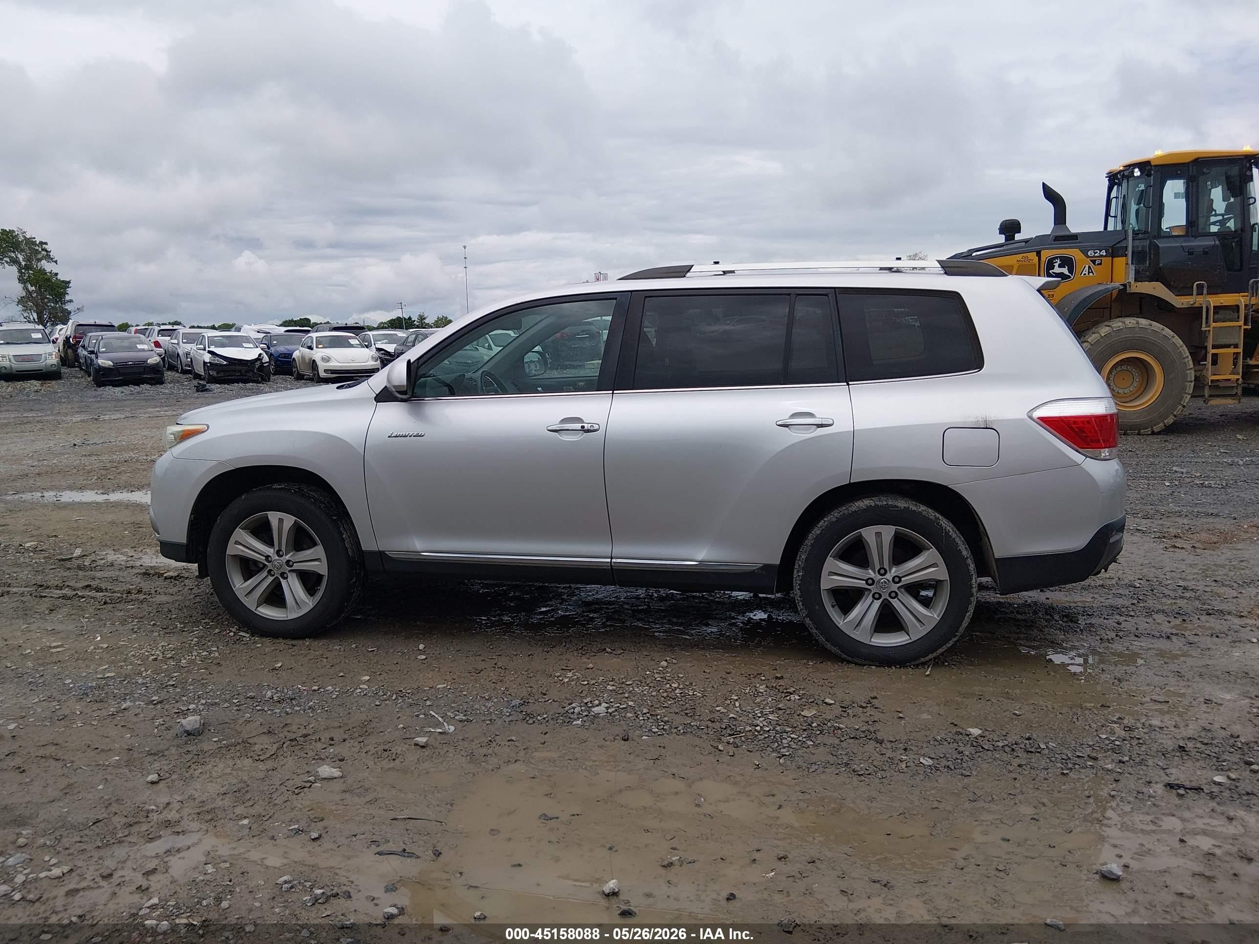 2012 Toyota Highlander Limited V6 Silver vin: 5TDDK3EH5CS170478