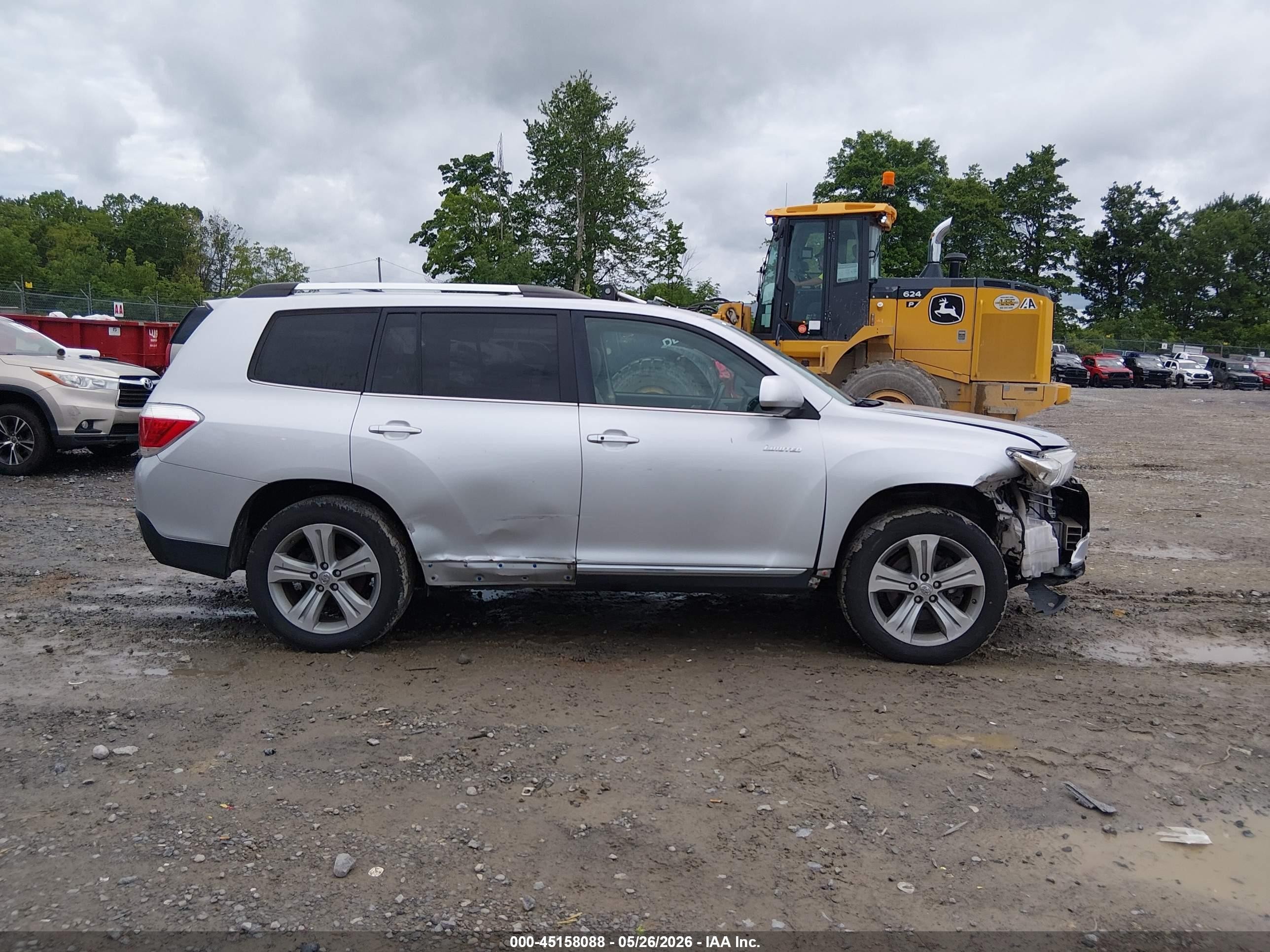 2012 Toyota Highlander Limited V6 Silver vin: 5TDDK3EH5CS170478
