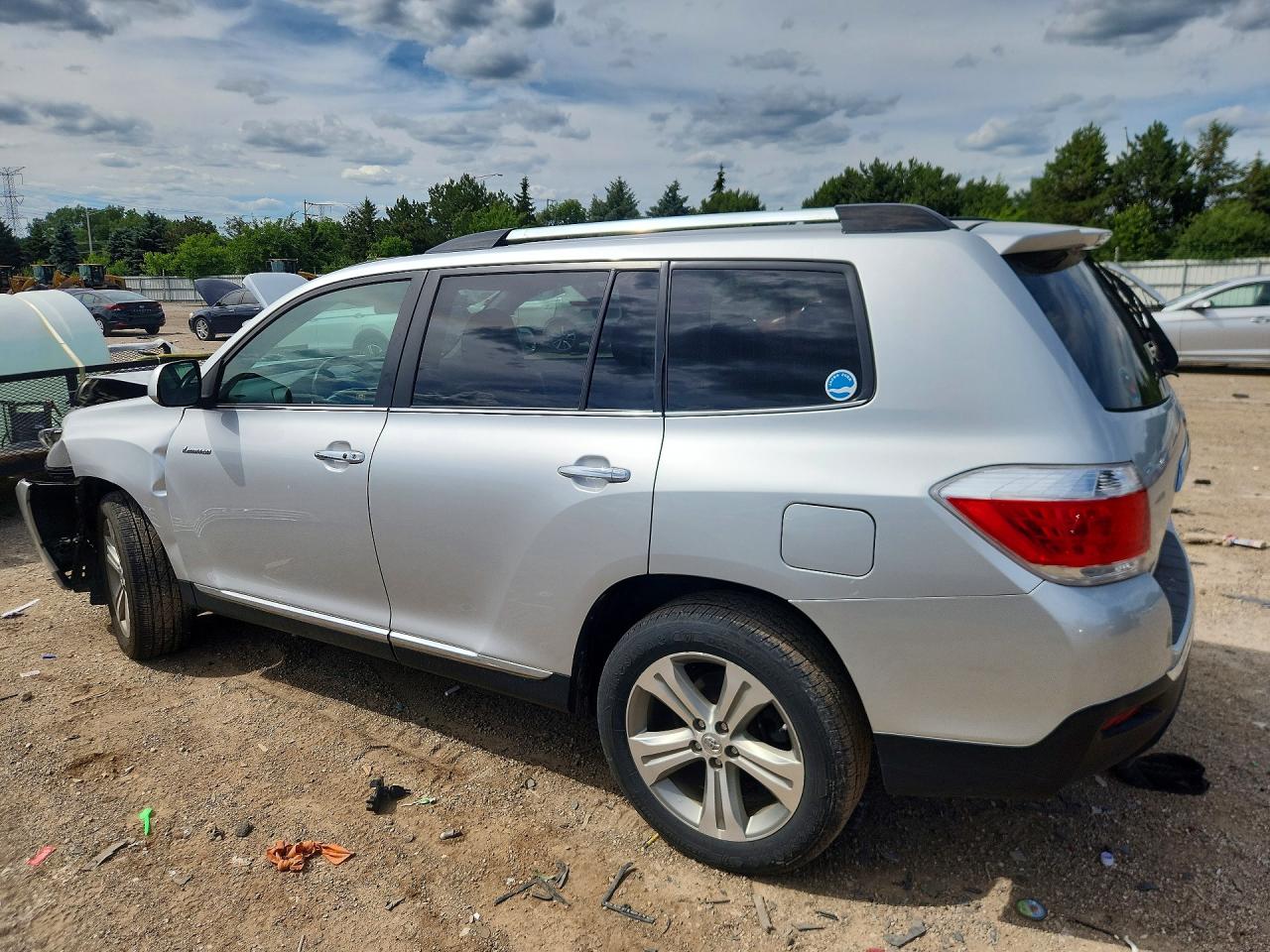 2013 Toyota Highlander Limited Silver vin: 5TDDK3EH5DS188724