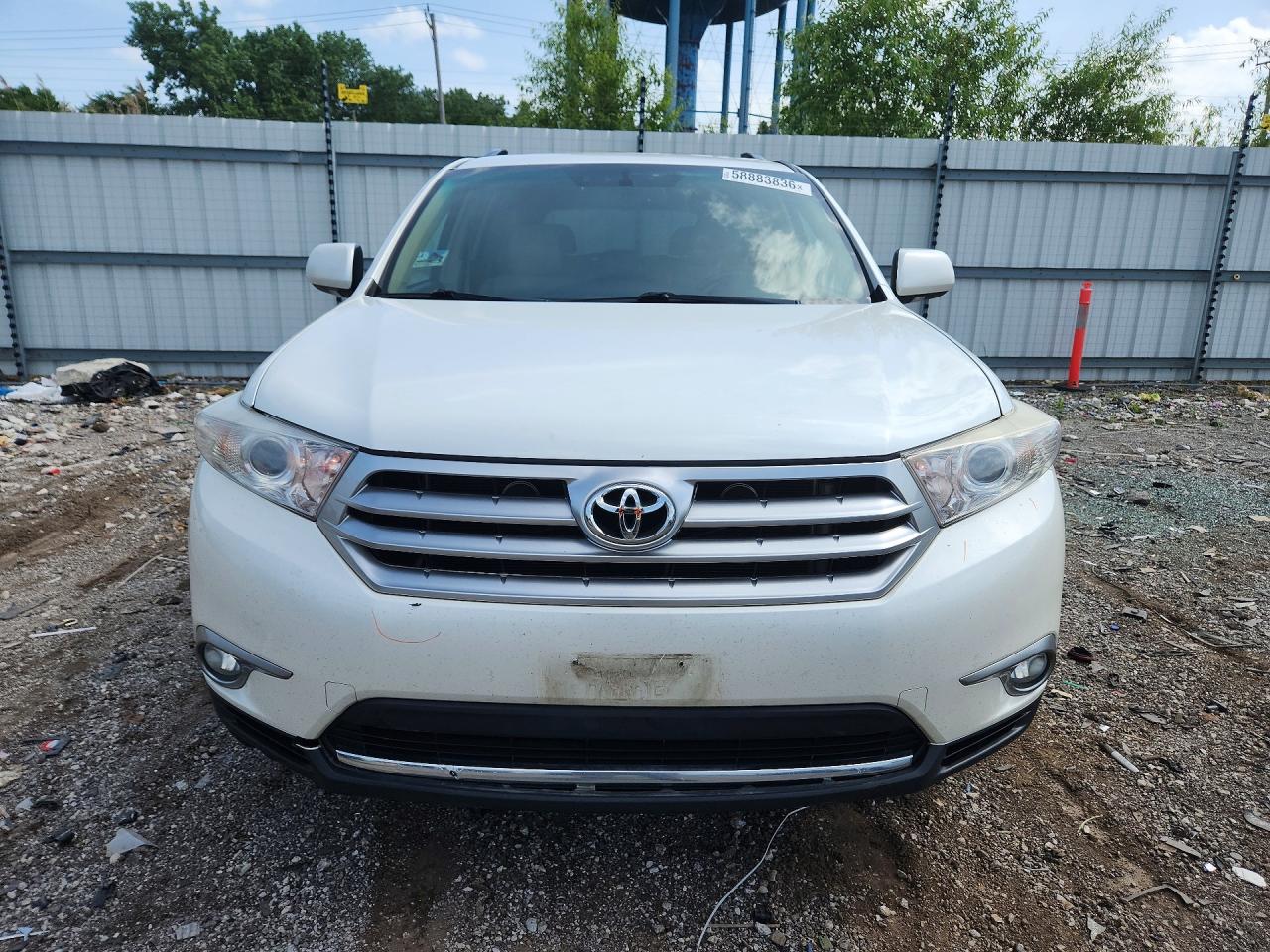 2013 Toyota Highlander Limited White vin: 5TDDK3EH5DS226002