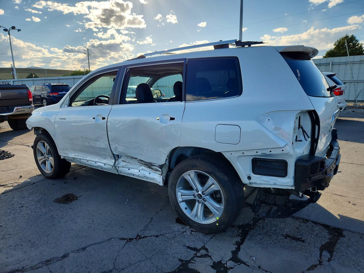 2013 Toyota Highlander Limited White vin: 5TDDK3EH5DS230907