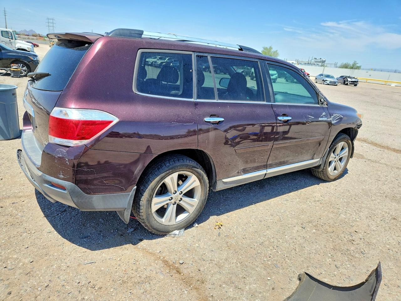 2013 Toyota Highlander Limited Фиолетовый vin: 5TDDK3EH5DS233001