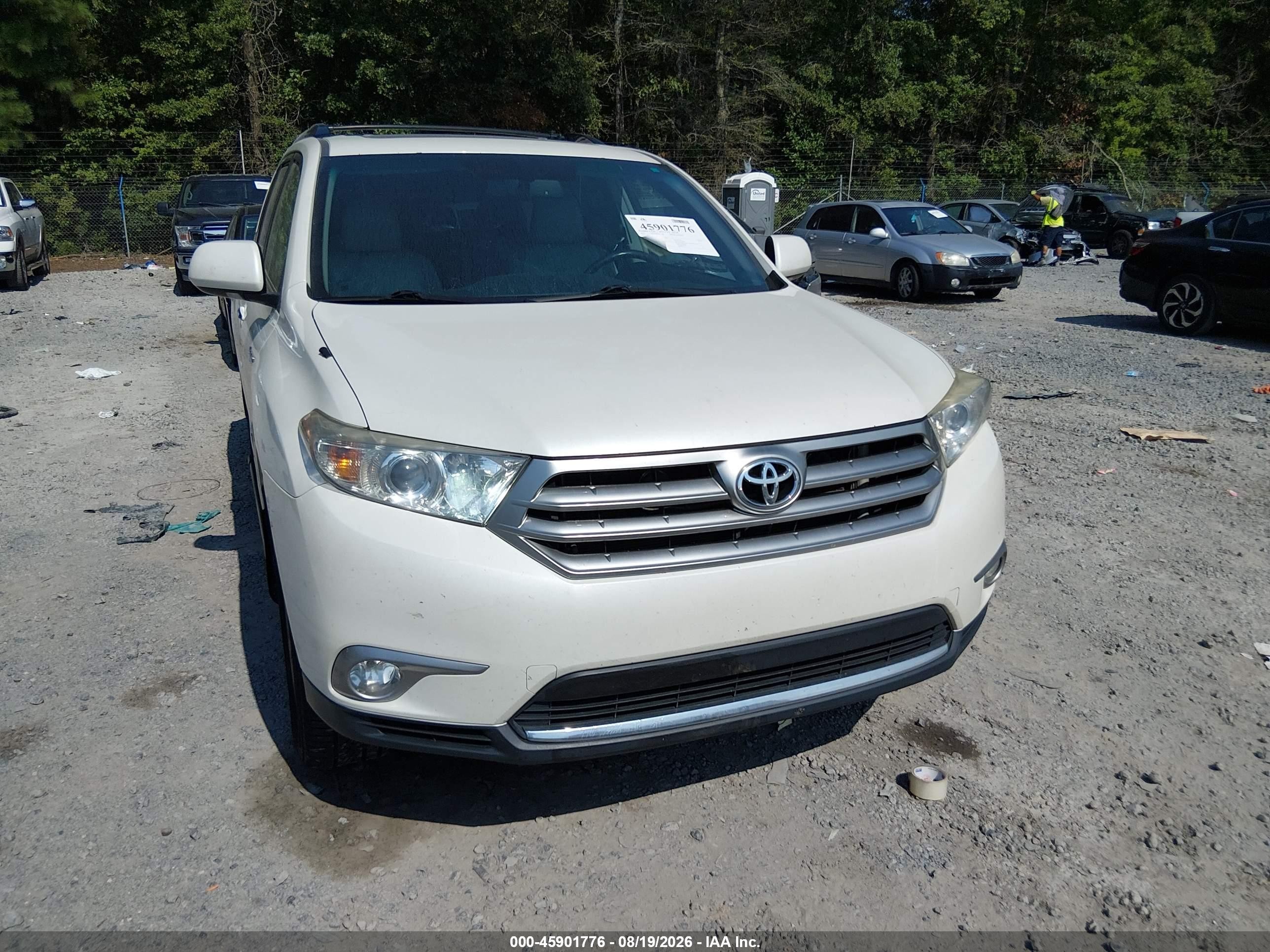 2013 Toyota Highlander Limited V6 White vin: 5TDDK3EH5DS252986