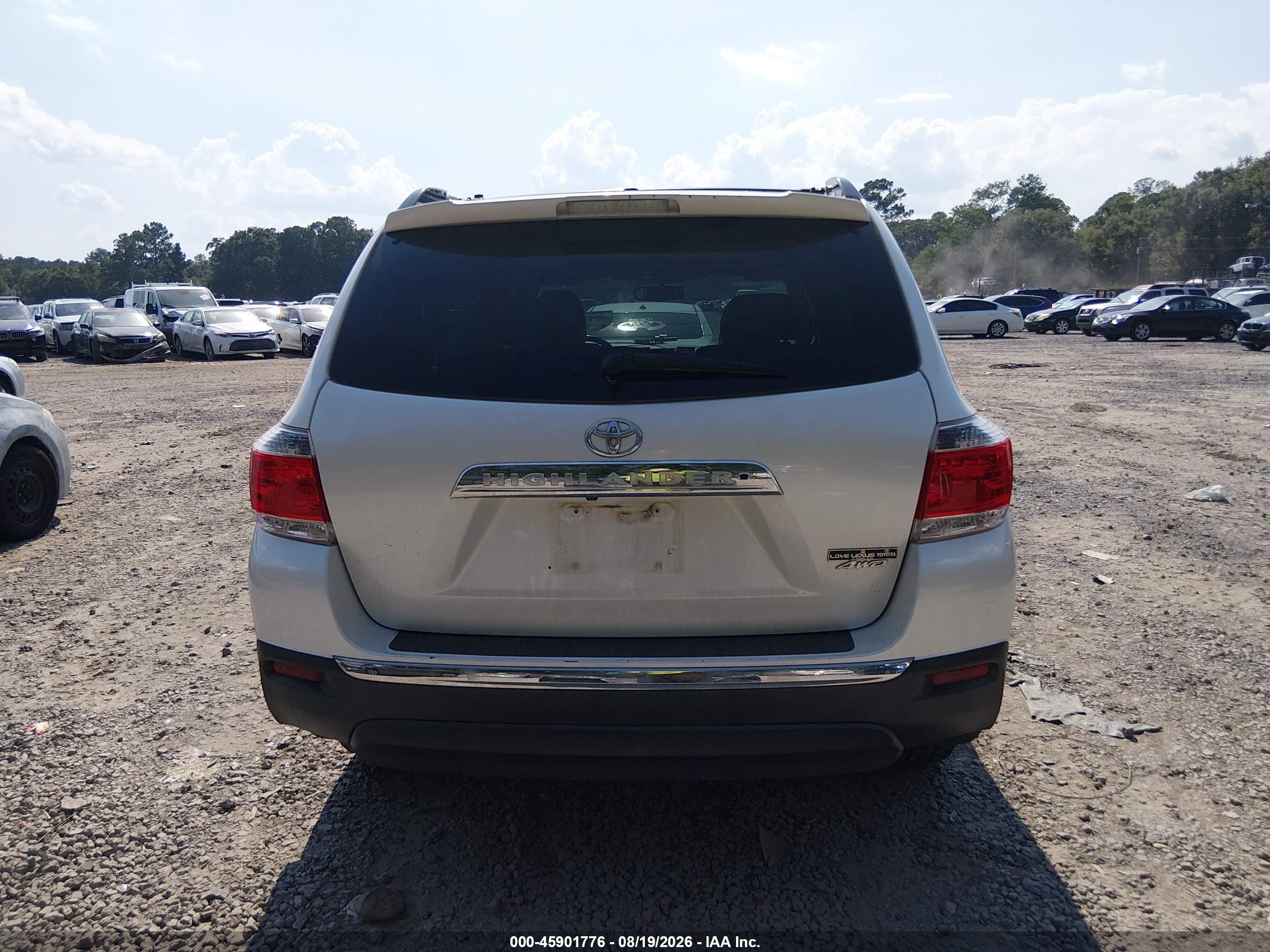 2013 Toyota Highlander Limited V6 White vin: 5TDDK3EH5DS252986