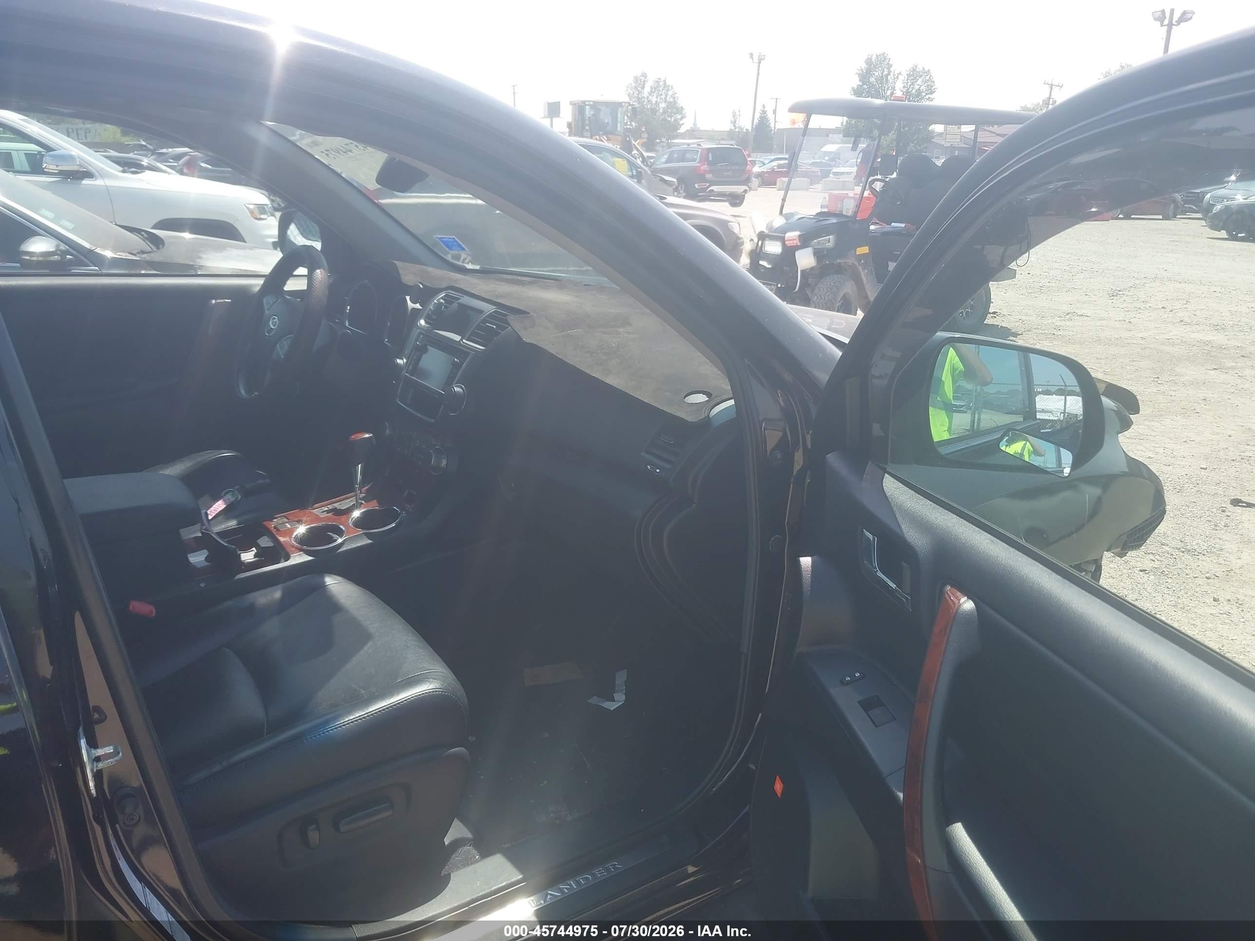 2013 Toyota Highlander Limited V6 Black vin: 5TDDK3EH5DS255306