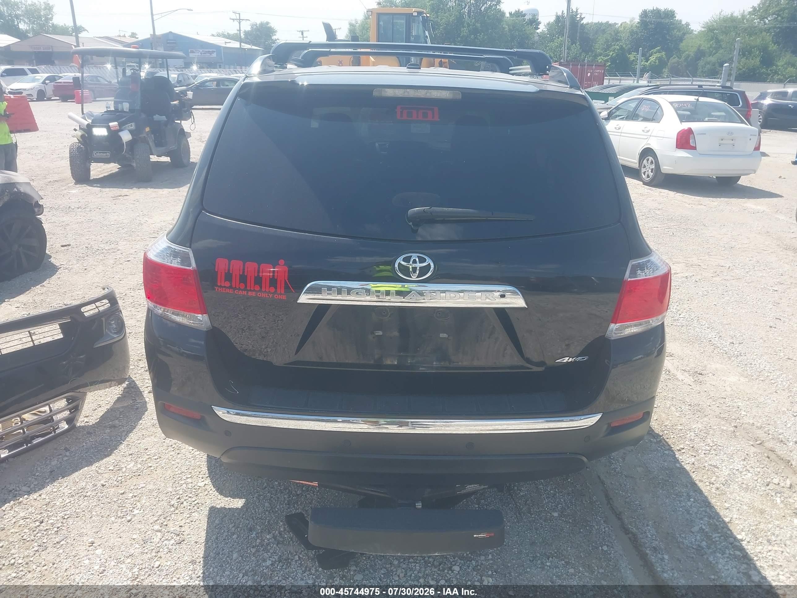 2013 Toyota Highlander Limited V6 Black vin: 5TDDK3EH5DS255306