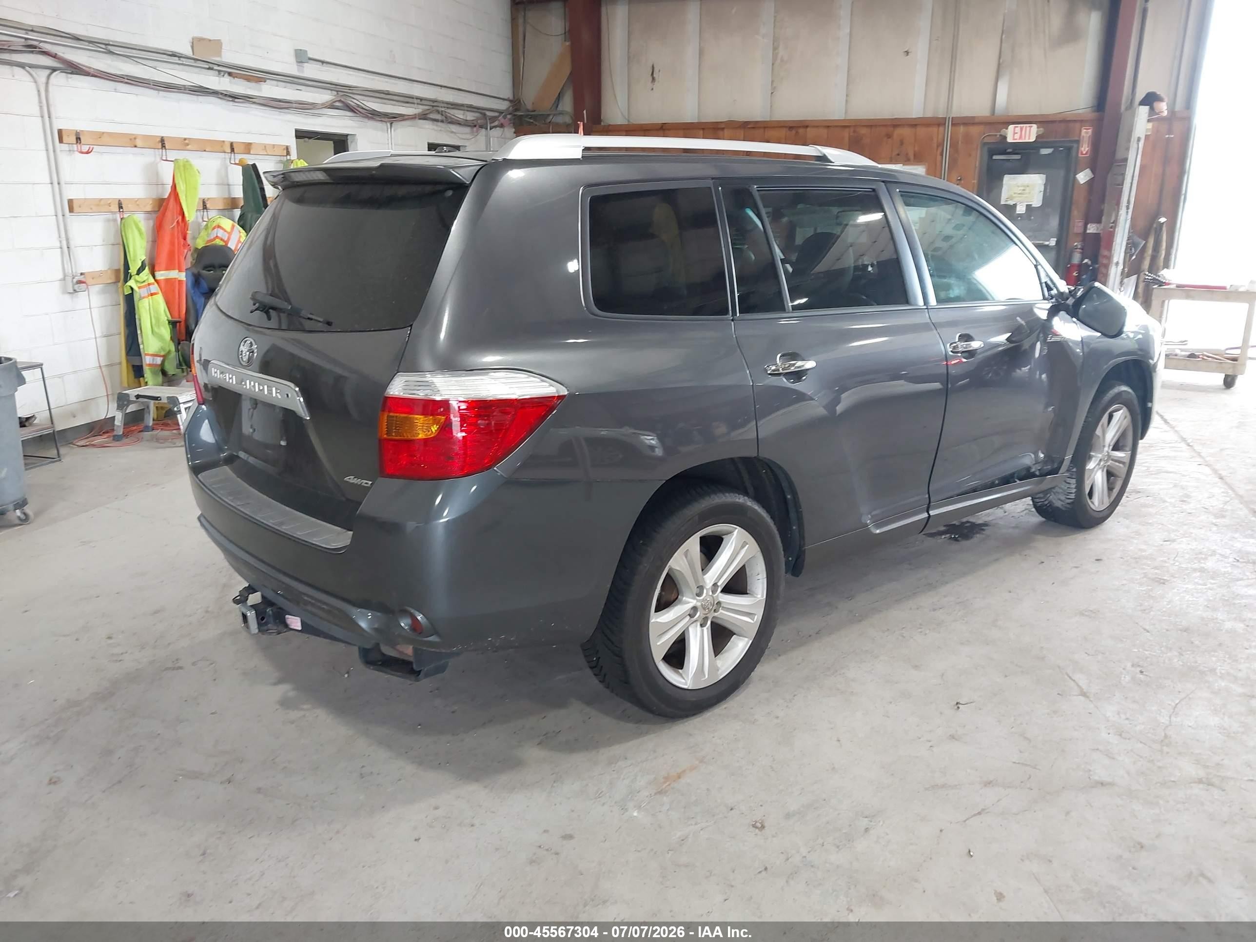 2010 Toyota Highlander Limited V6 Gray vin: 5TDDK3EH6AS014107