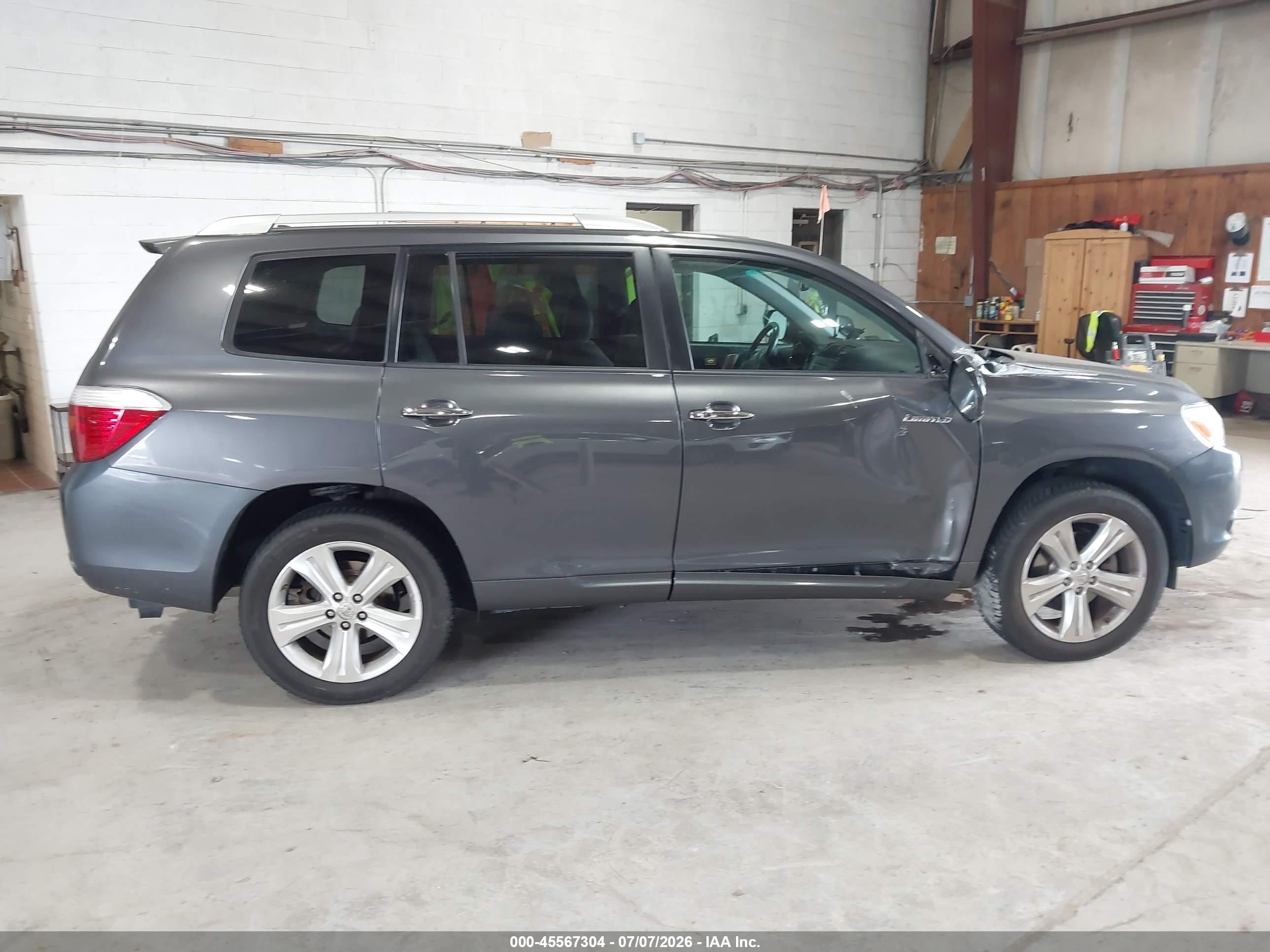 2010 Toyota Highlander Limited V6 Gray vin: 5TDDK3EH6AS014107