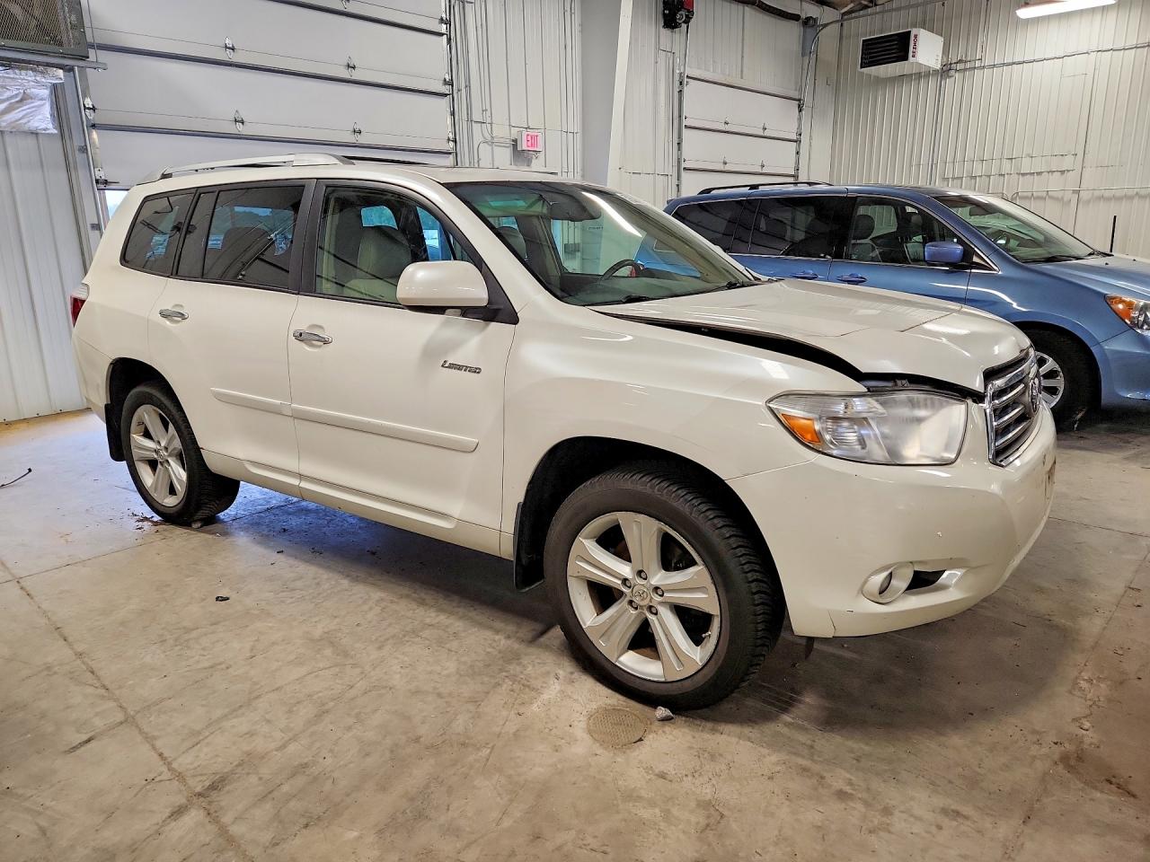 2010 Toyota Highlander Limited White vin: 5TDDK3EH6AS022997
