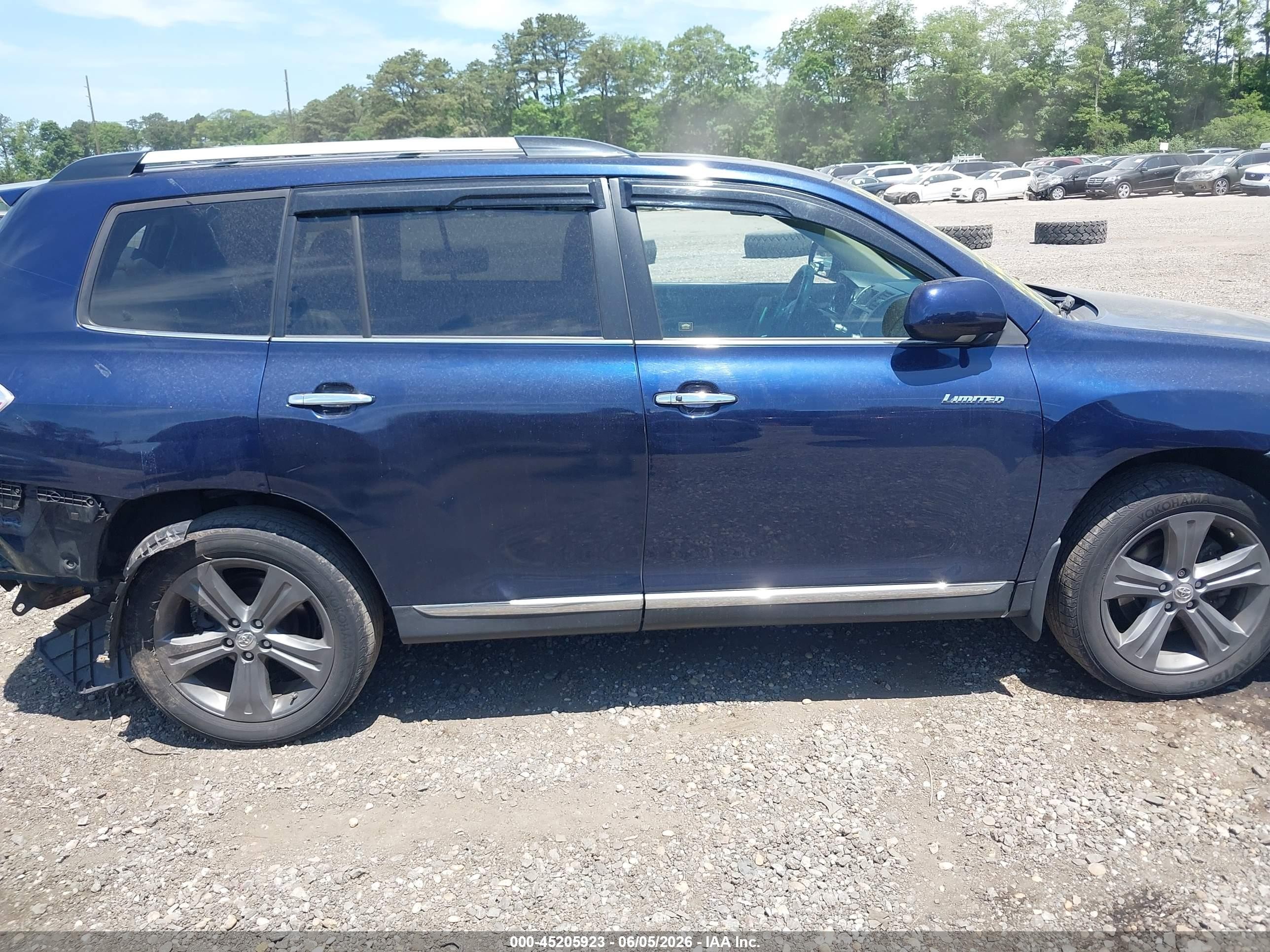 2011 Toyota Highlander Limited V6 Blue vin: 5TDDK3EH6BS046914