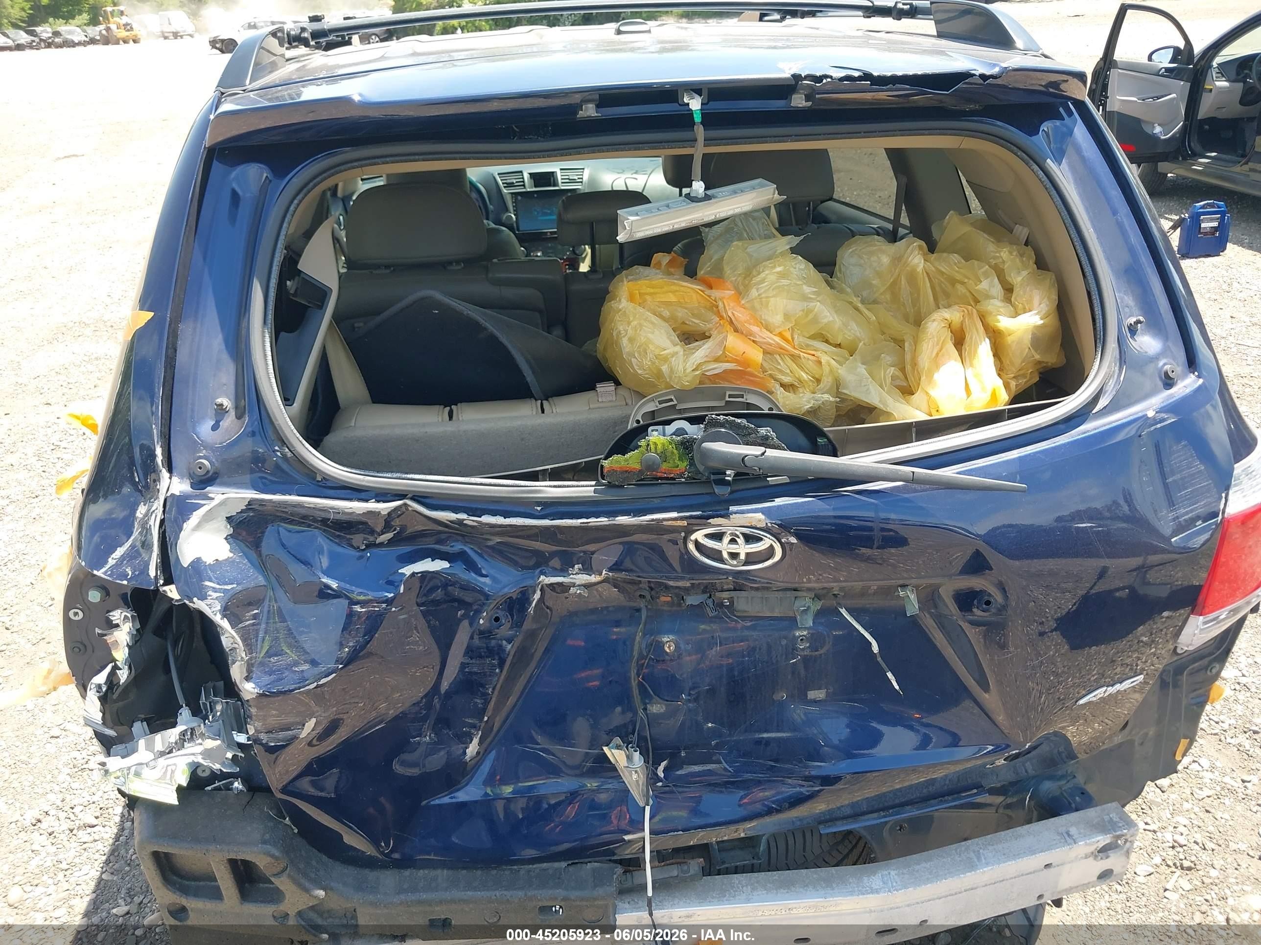 2011 Toyota Highlander Limited V6 Blue vin: 5TDDK3EH6BS046914